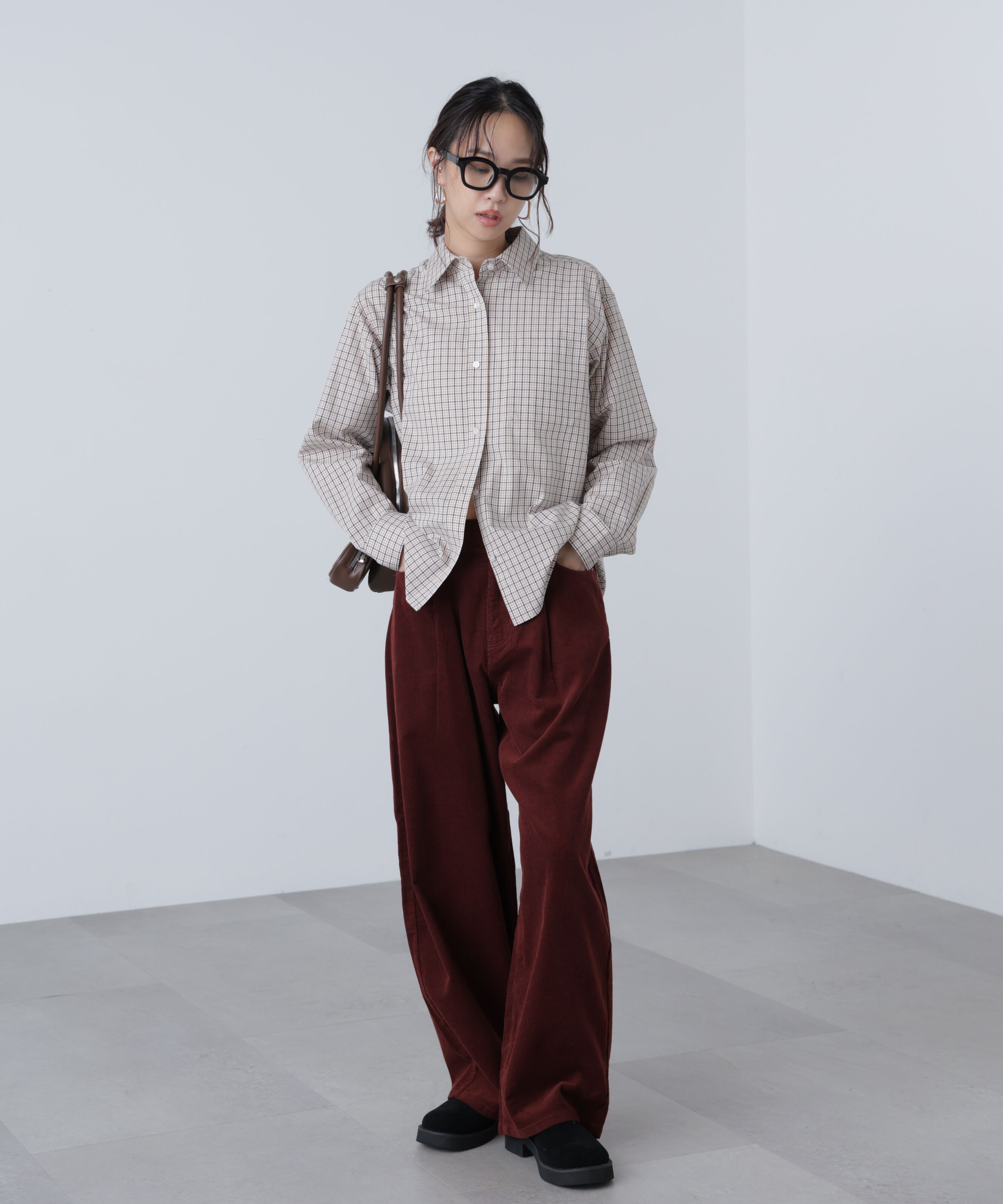  「タータンチェックレギュラーサイズシャツ」|シャツ・ブラウス|