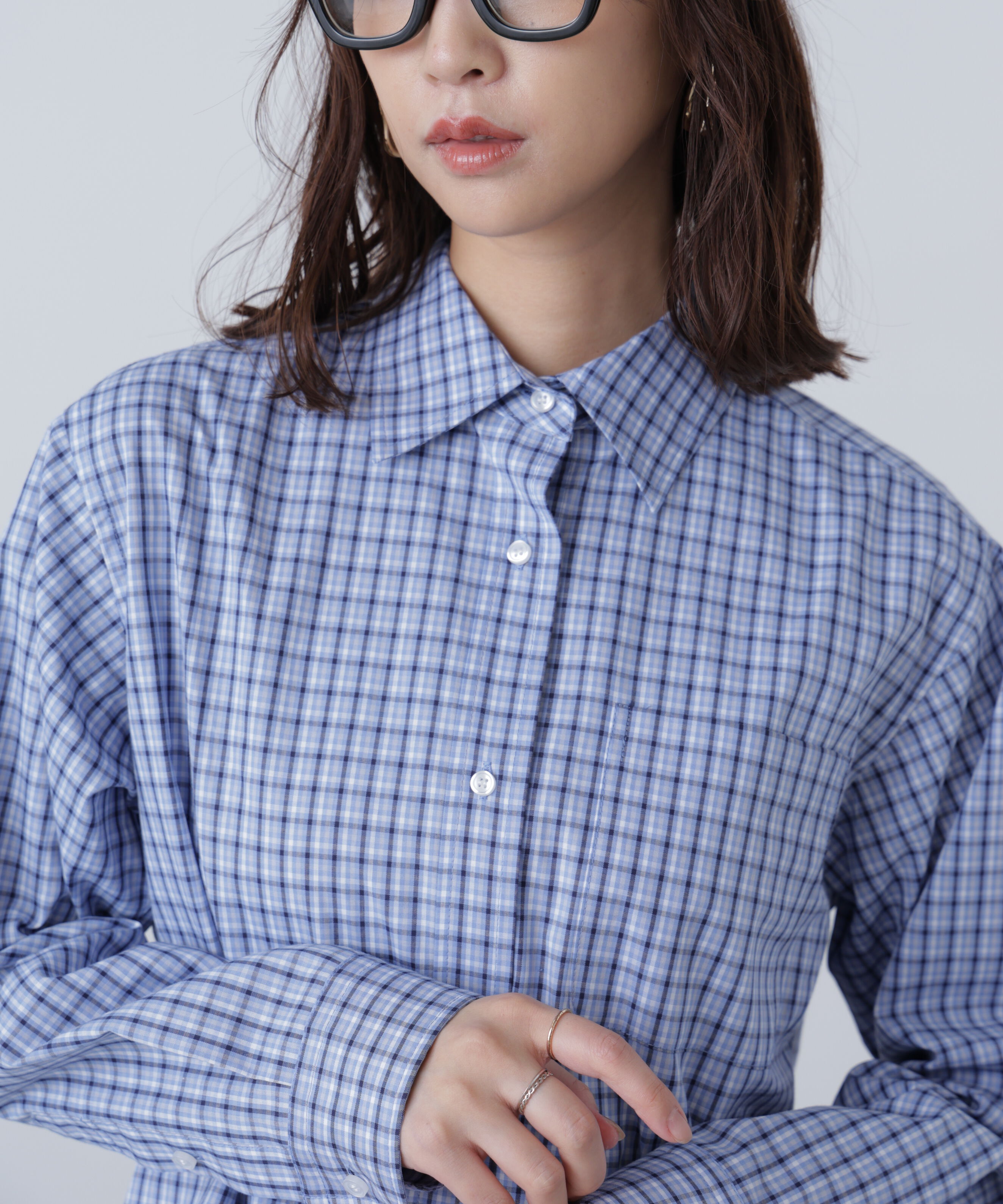  「タータンチェックレギュラーサイズシャツ」|シャツ・ブラウス|