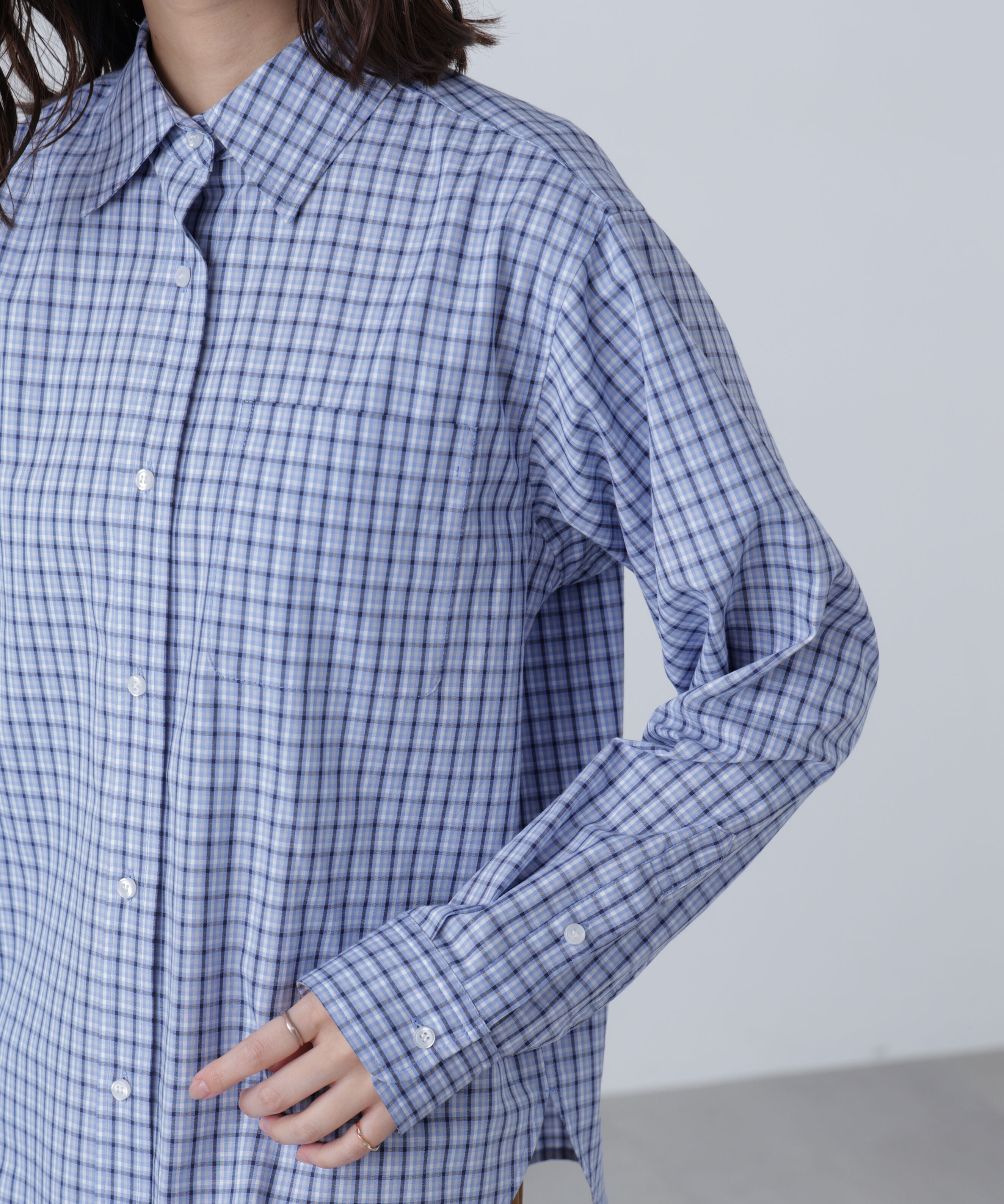  「タータンチェックレギュラーサイズシャツ」|シャツ・ブラウス|