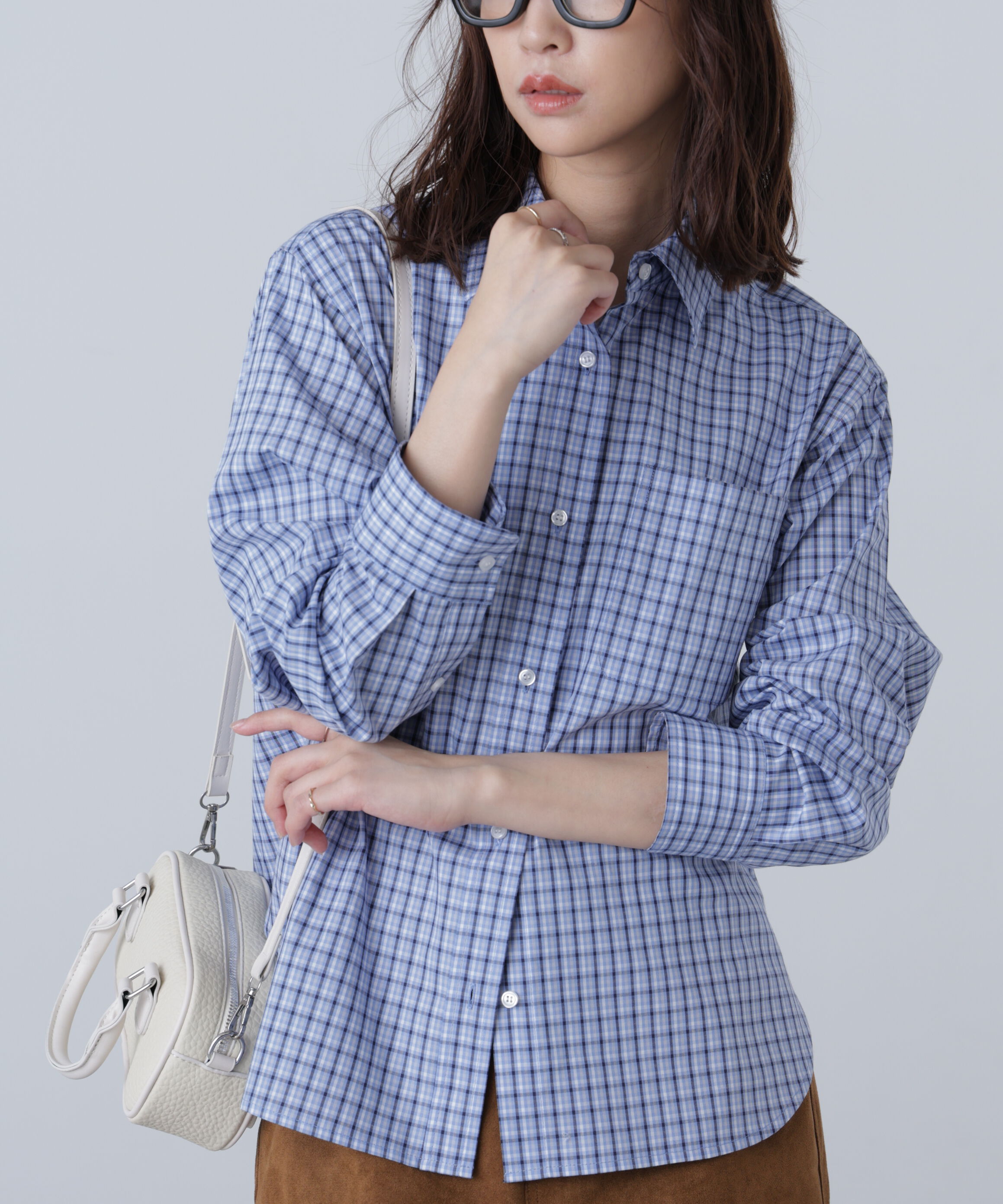  「タータンチェックレギュラーサイズシャツ」|シャツ・ブラウス|