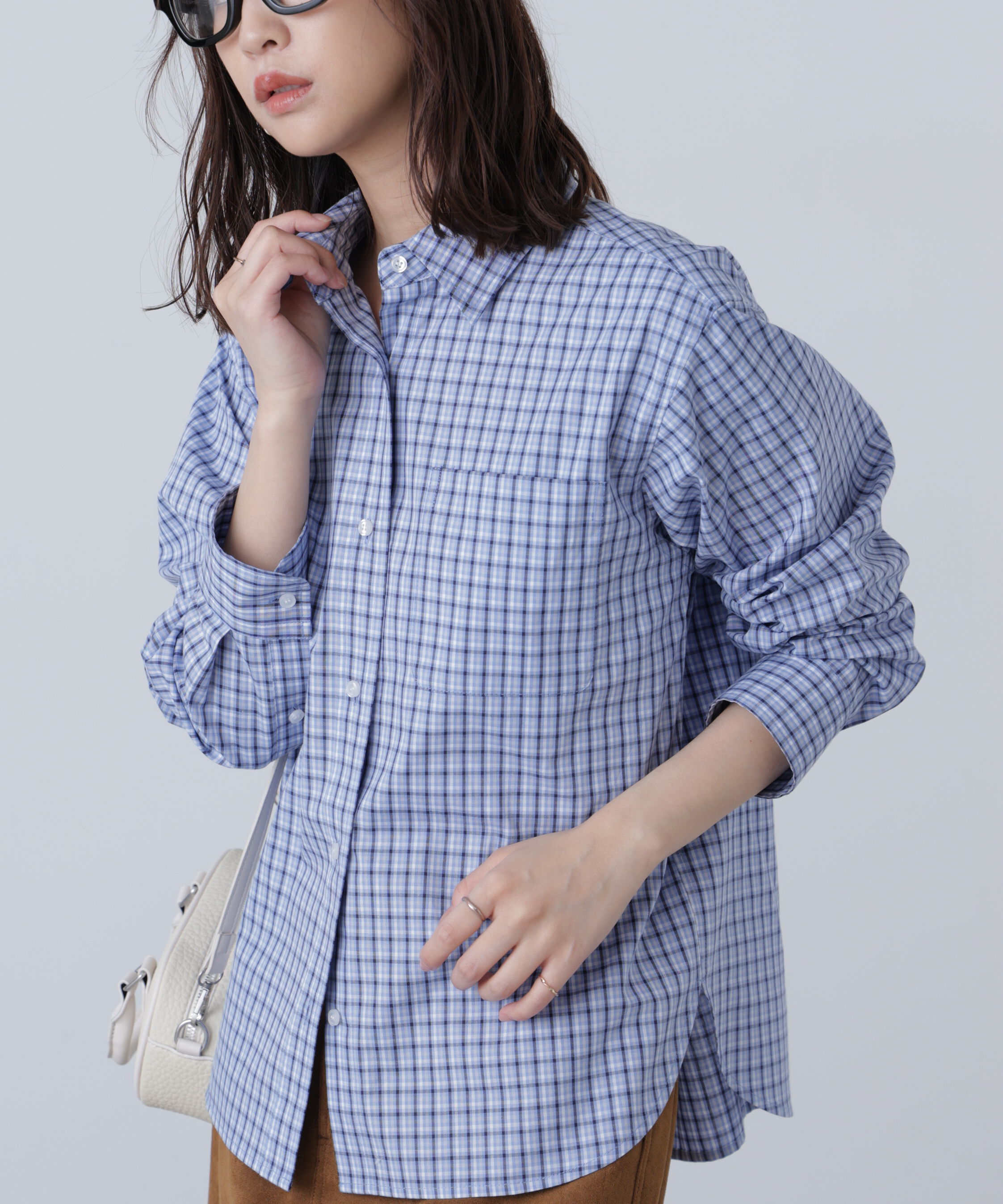  「タータンチェックレギュラーサイズシャツ」|シャツ・ブラウス|