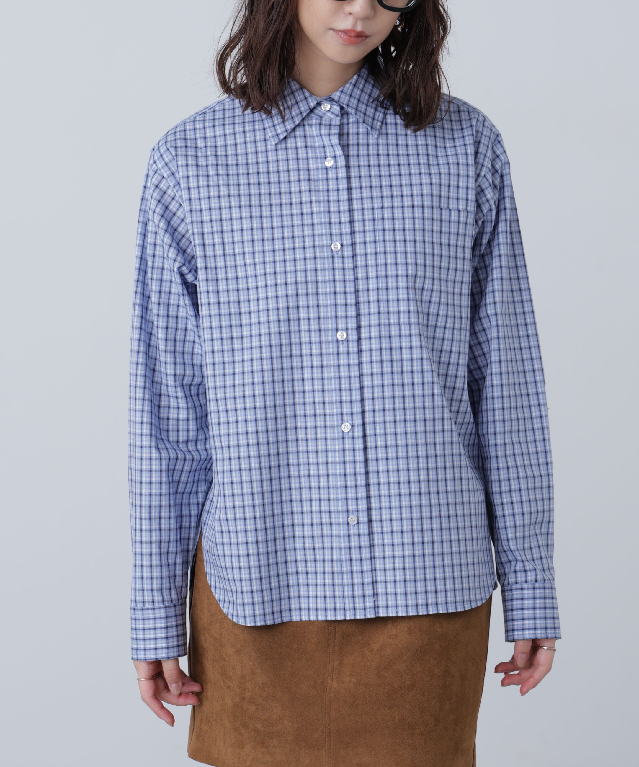  「タータンチェックレギュラーサイズシャツ」|シャツ・ブラウス|