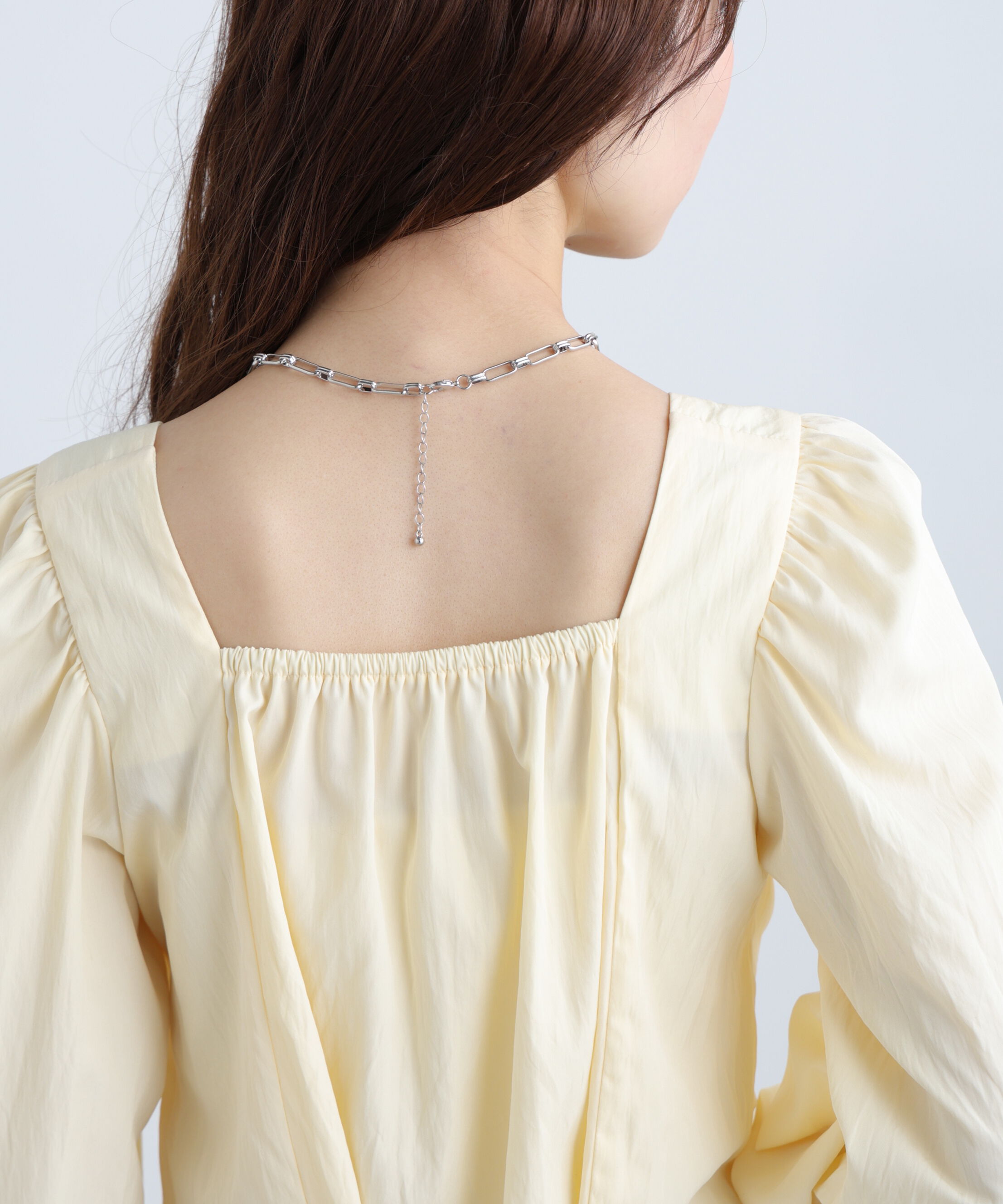  「フロントギャザースクエアネックブラウス」|シャツ・ブラウス|