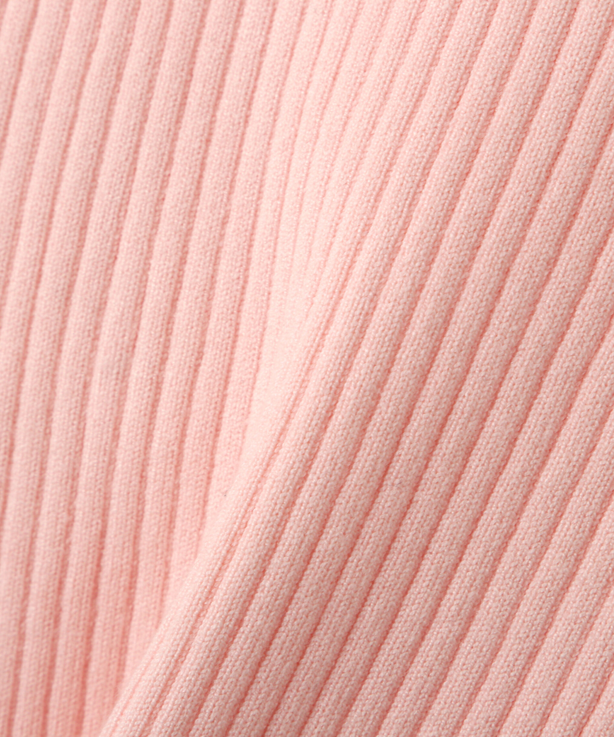  「幾何チェック柄スカーフ付きリブニット」|ニット・セーター|