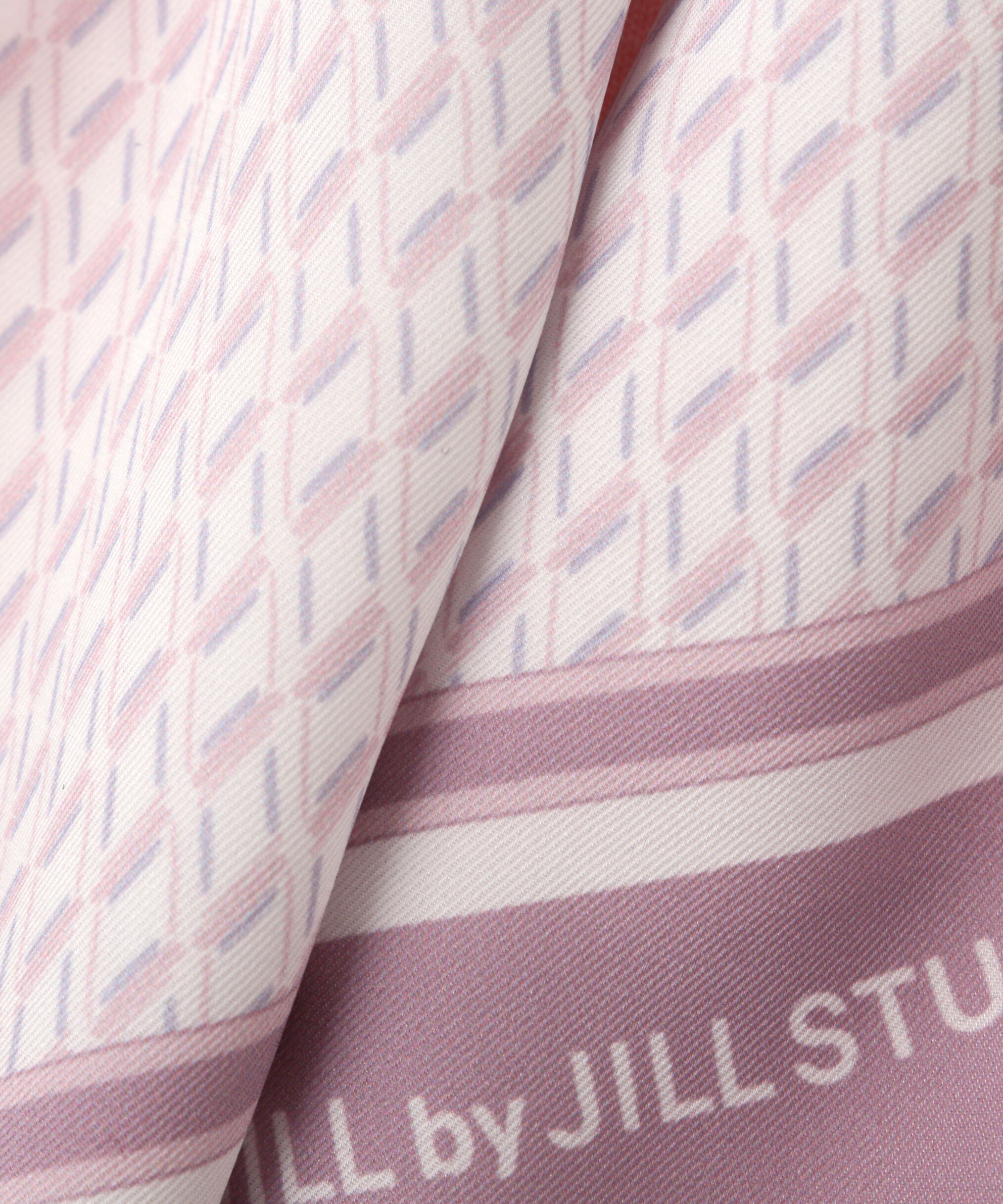  「幾何チェック柄スカーフ付きリブニット」|ニット・セーター|