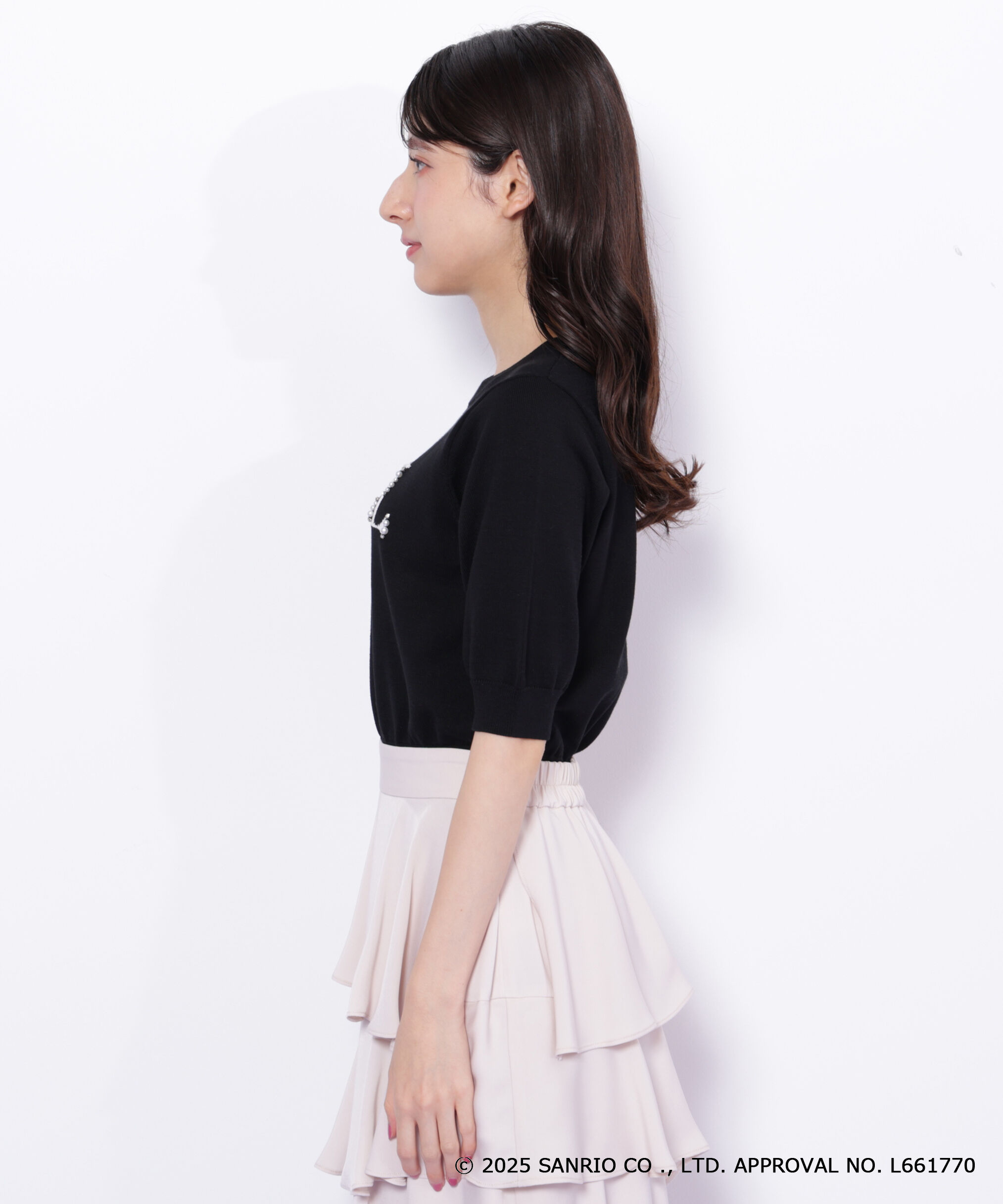  「＜マイメロディ＆クロミコラボ＞ロゴジャガードニット」|ニット・セーター|