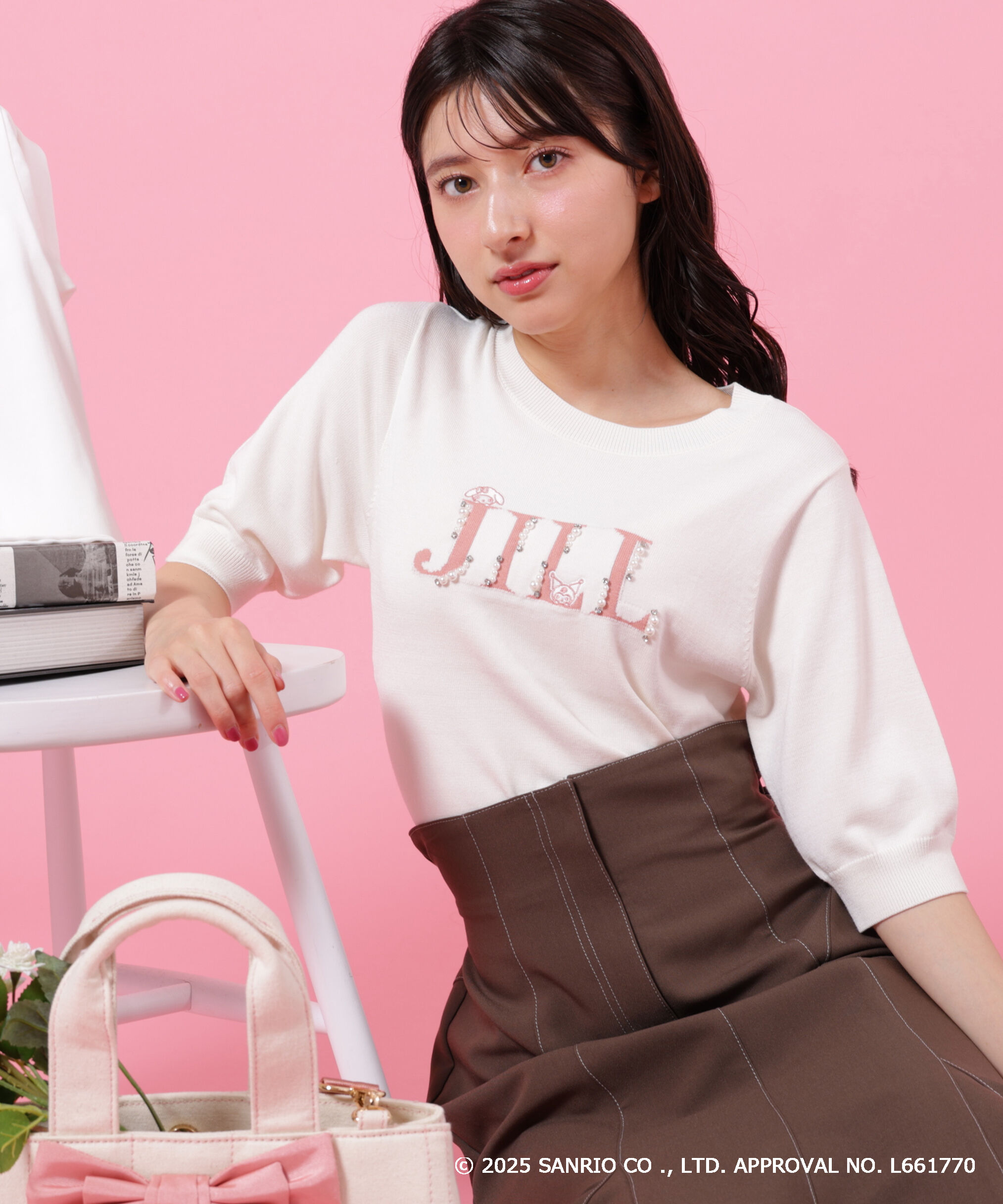  「＜マイメロディ＆クロミコラボ＞ロゴジャガードニット」|ニット・セーター|