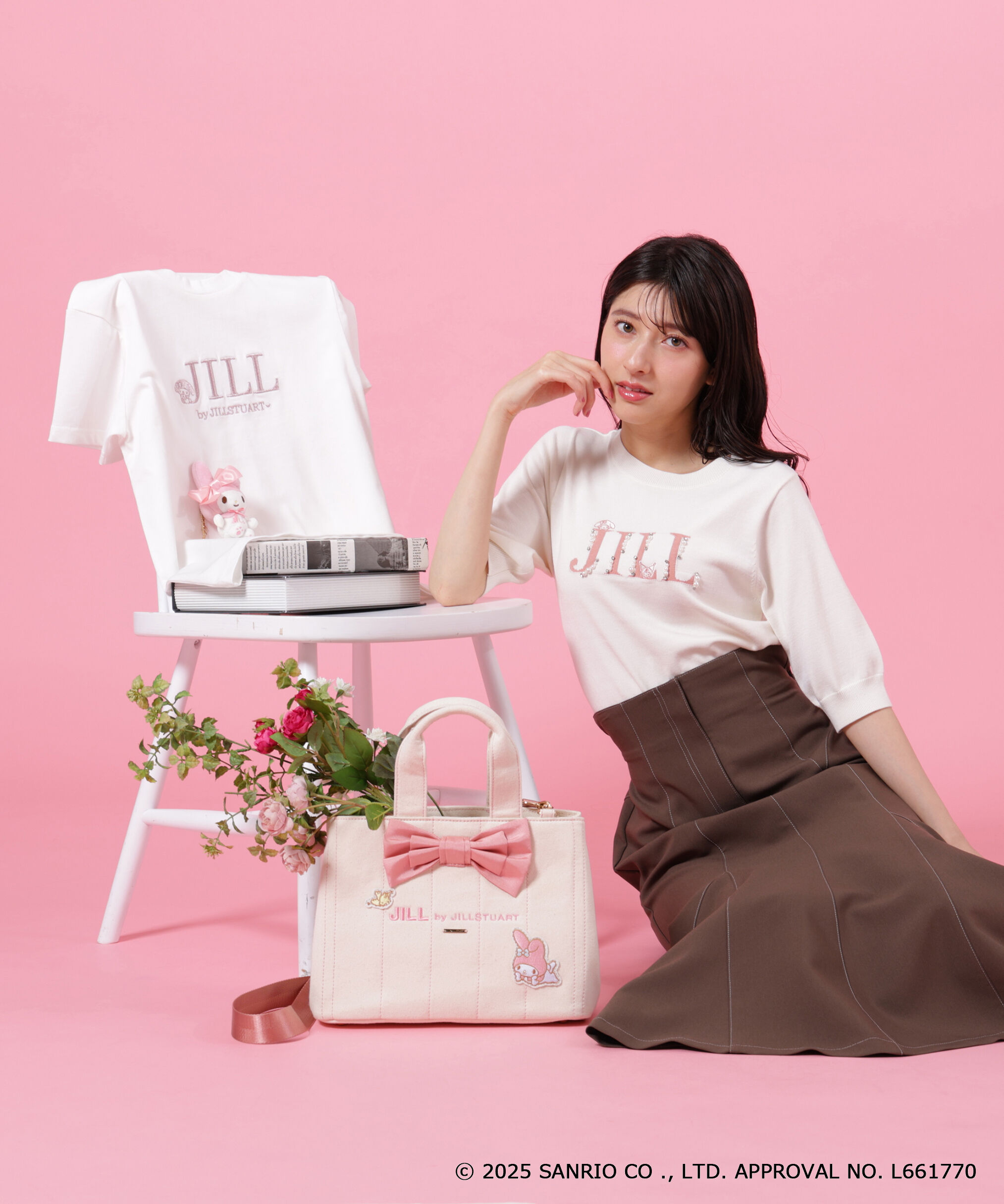  「＜マイメロディ＆クロミコラボ＞ロゴジャガードニット」|ニット・セーター|