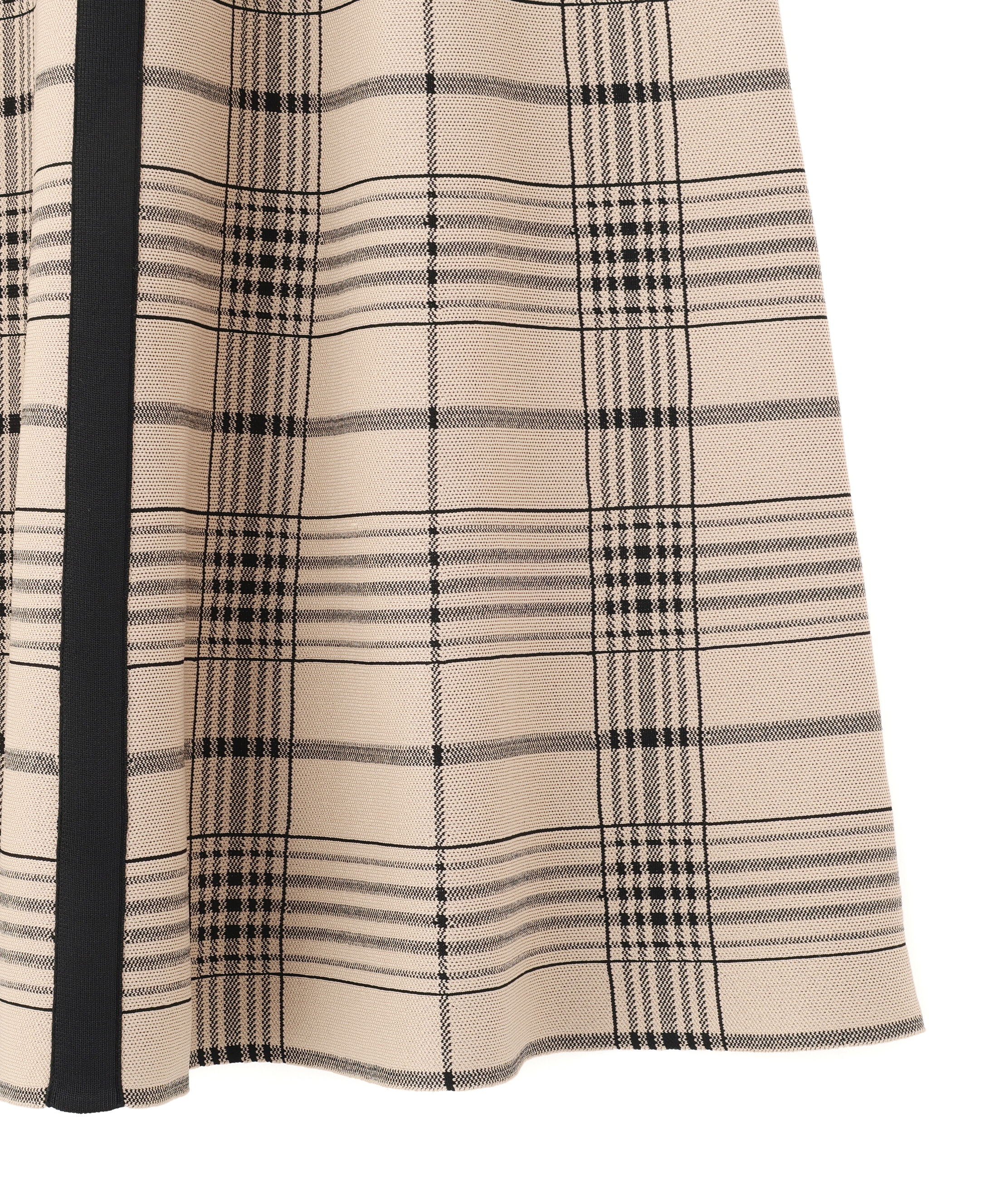  「ビッグチェックニットワンピース」|ワンピース|