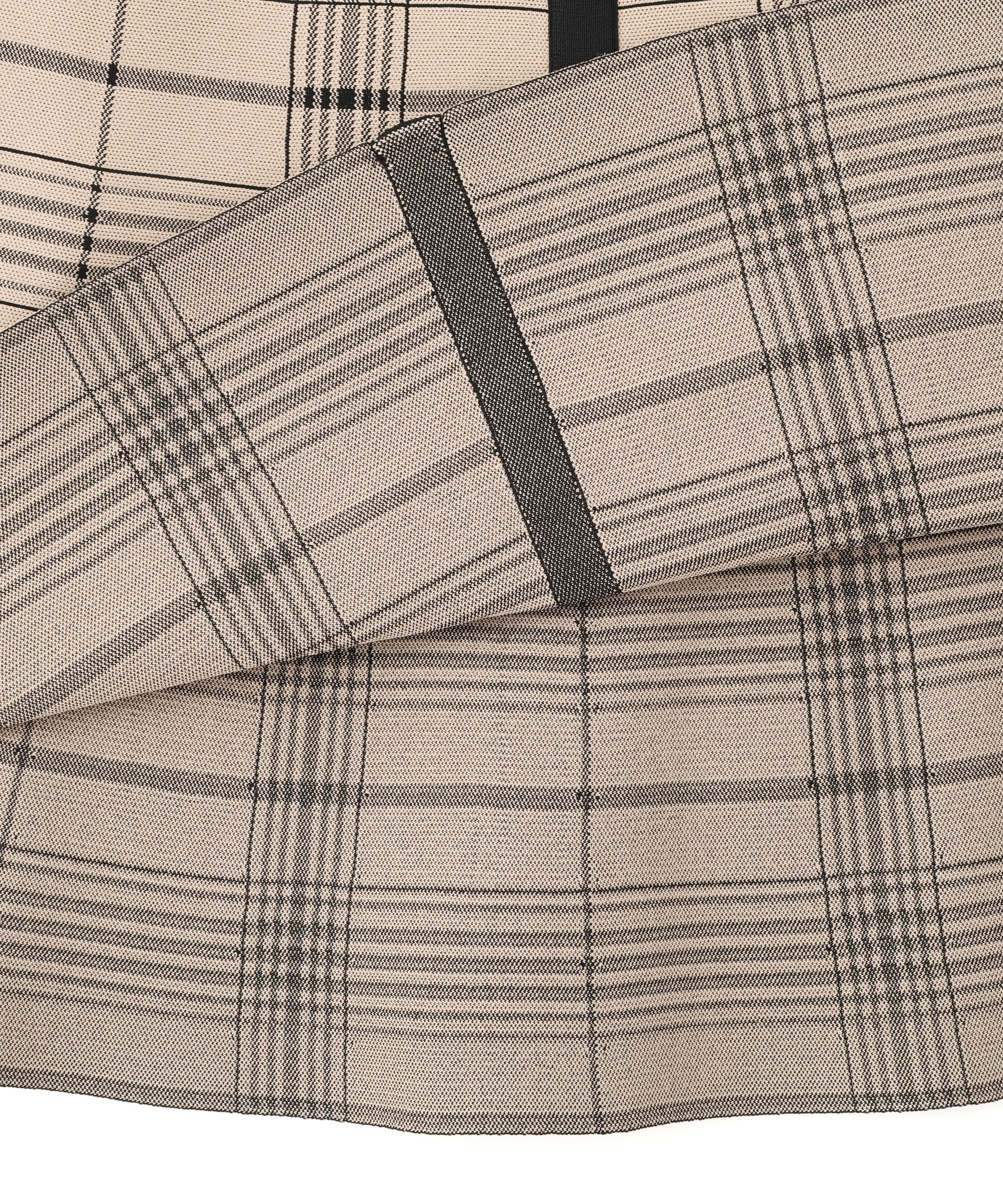  「ビッグチェックニットワンピース」|ワンピース|