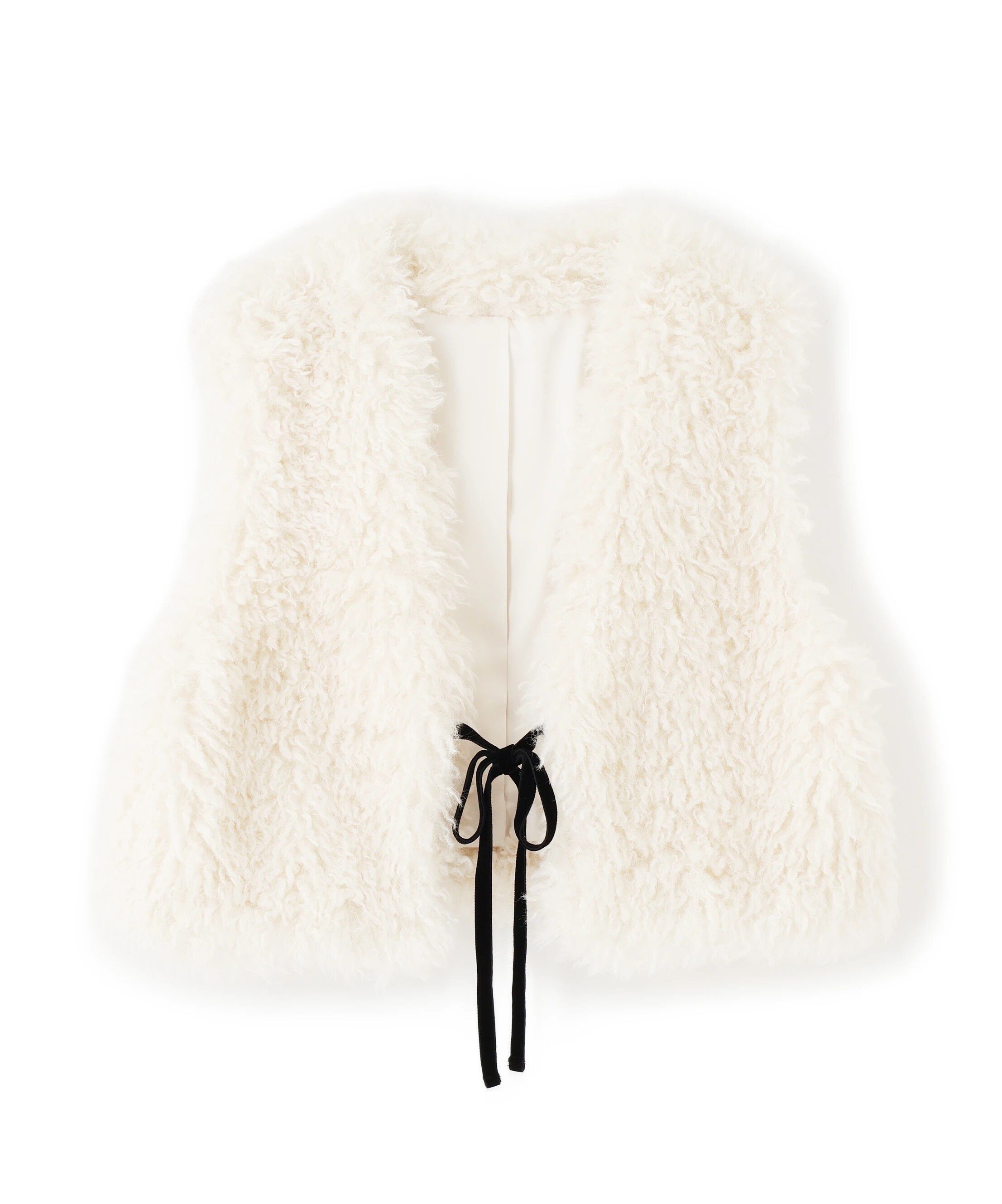  「リボン付きボアベスト」|その他|