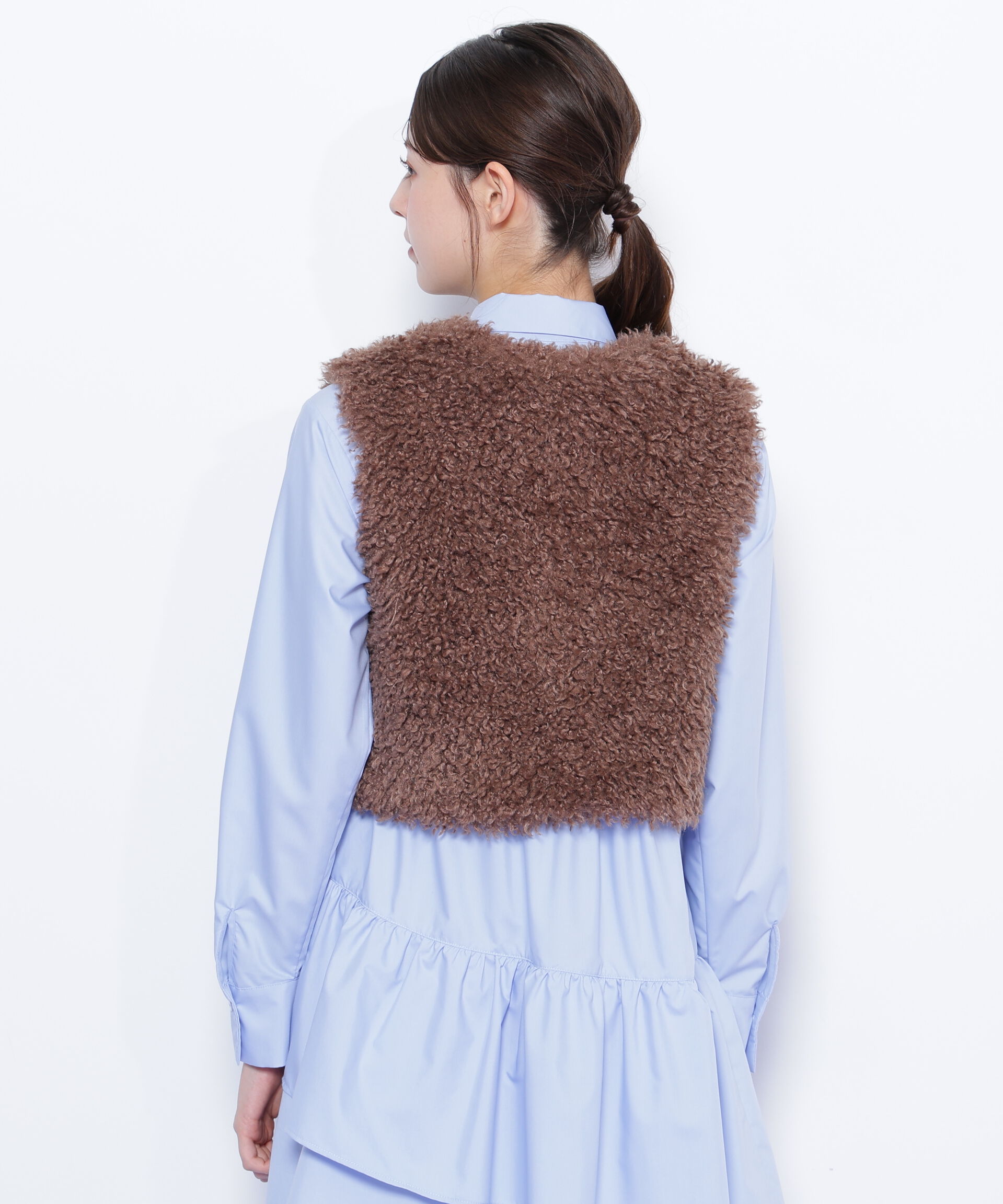  「リボン付きボアベスト」|その他|