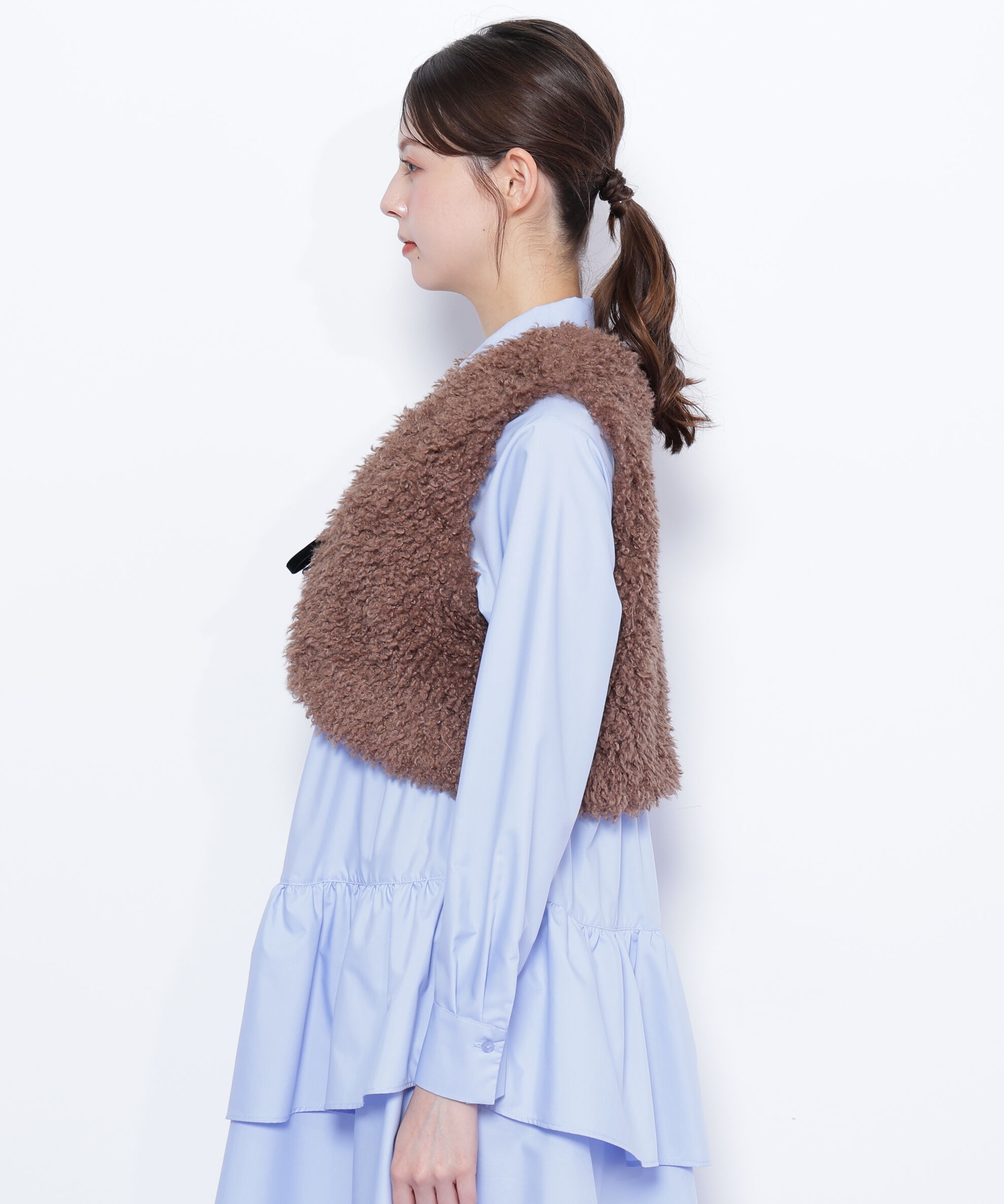  「リボン付きボアベスト」|その他|