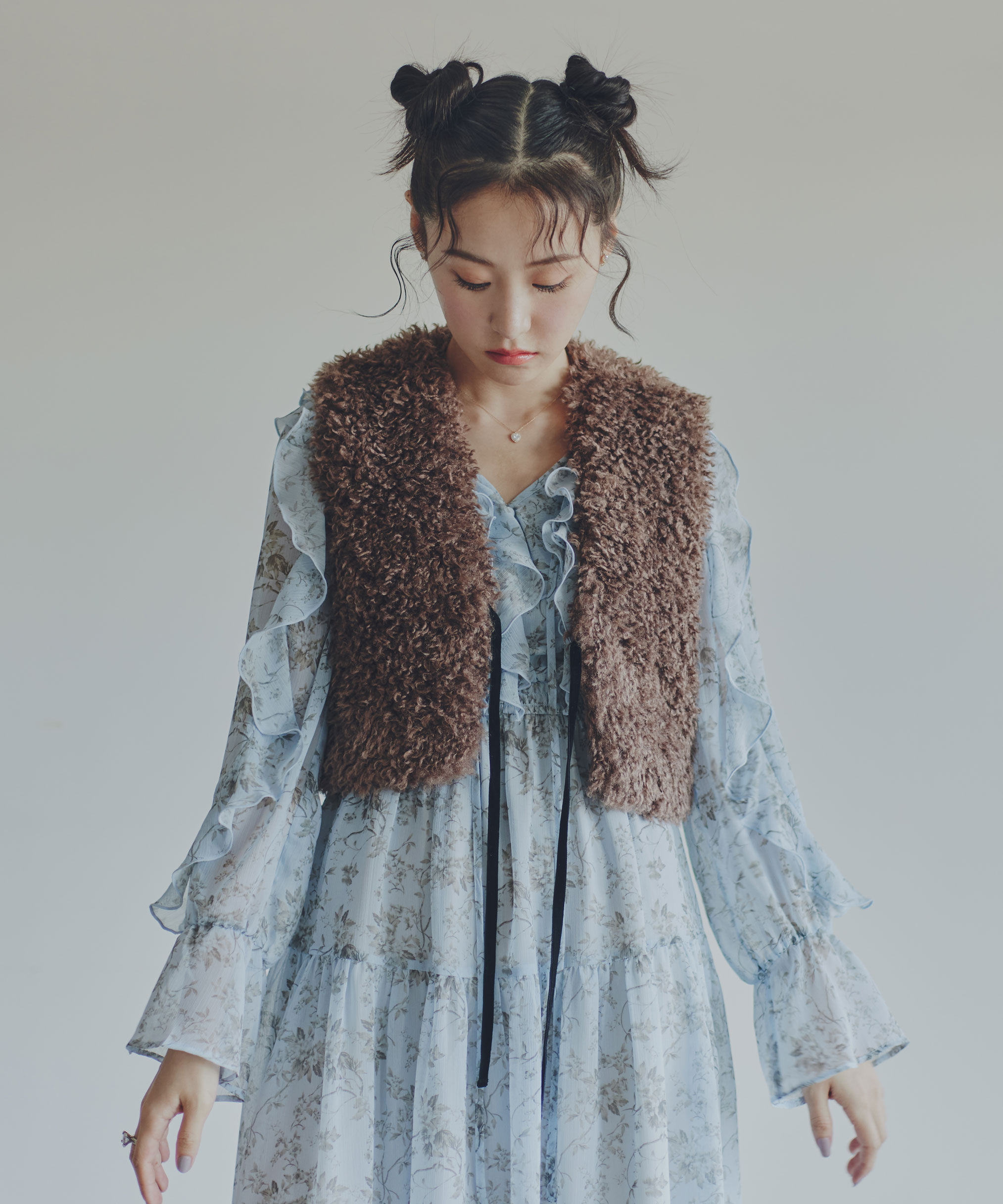  「リボン付きボアベスト」|その他|