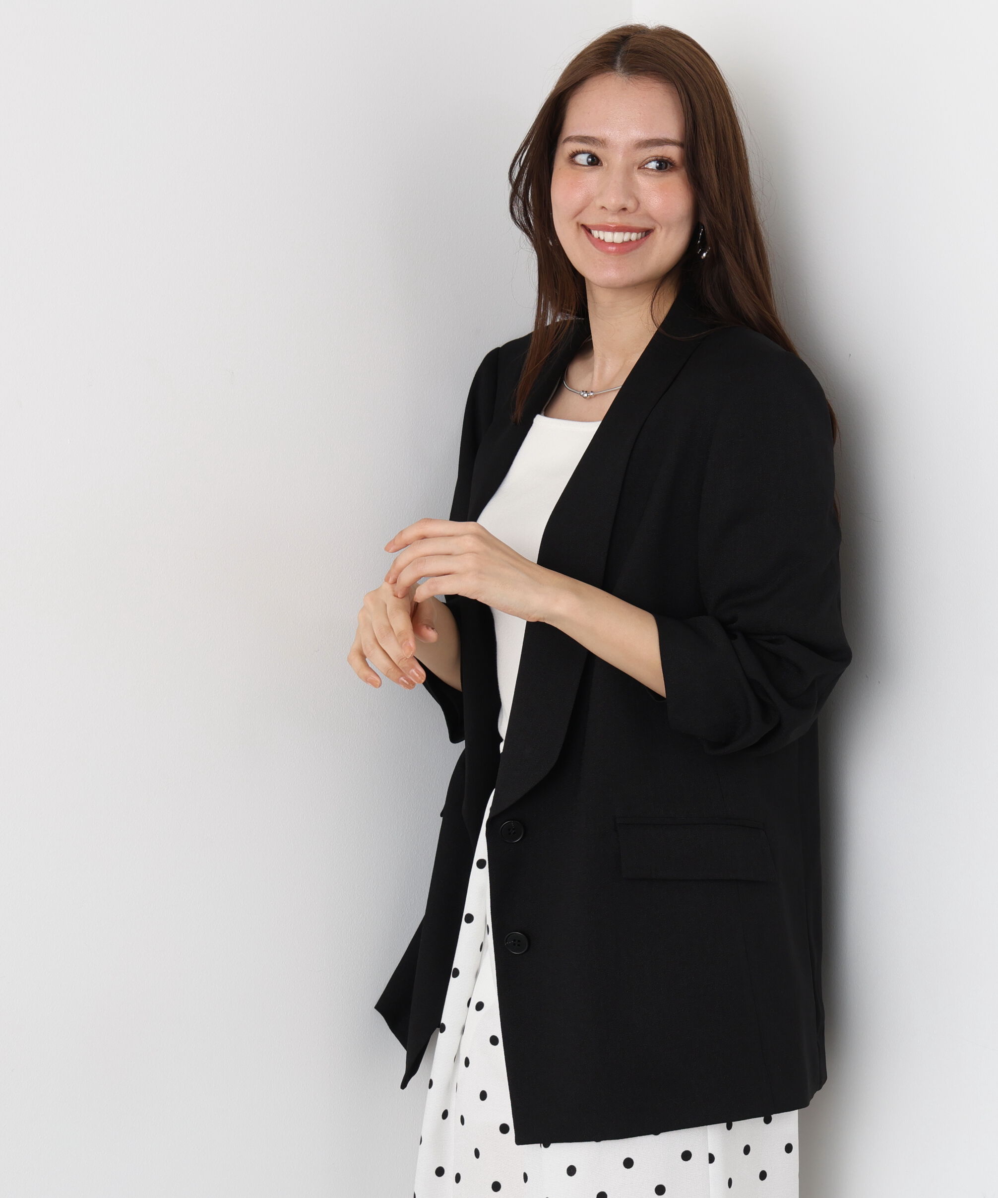  「ショールカラーロングジャケット」|その他|