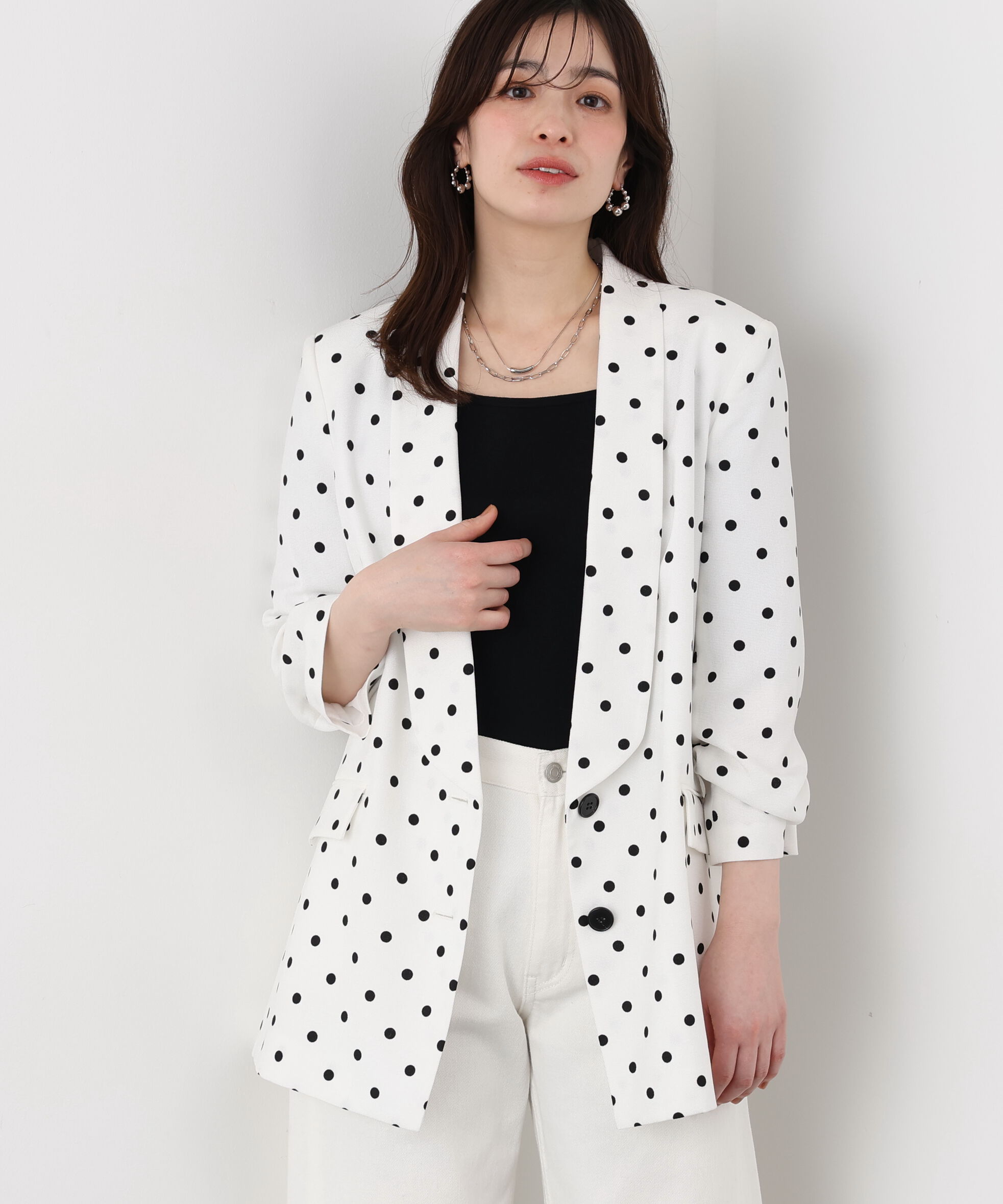  「ショールカラーロングジャケット」|その他|