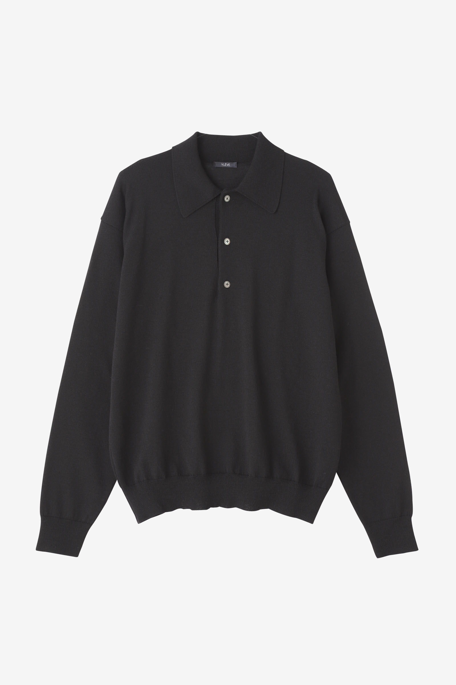 YLEVE 「YLEVE / HIGH TWIST FINE WOOL KN POLO」|ニット・セーター|