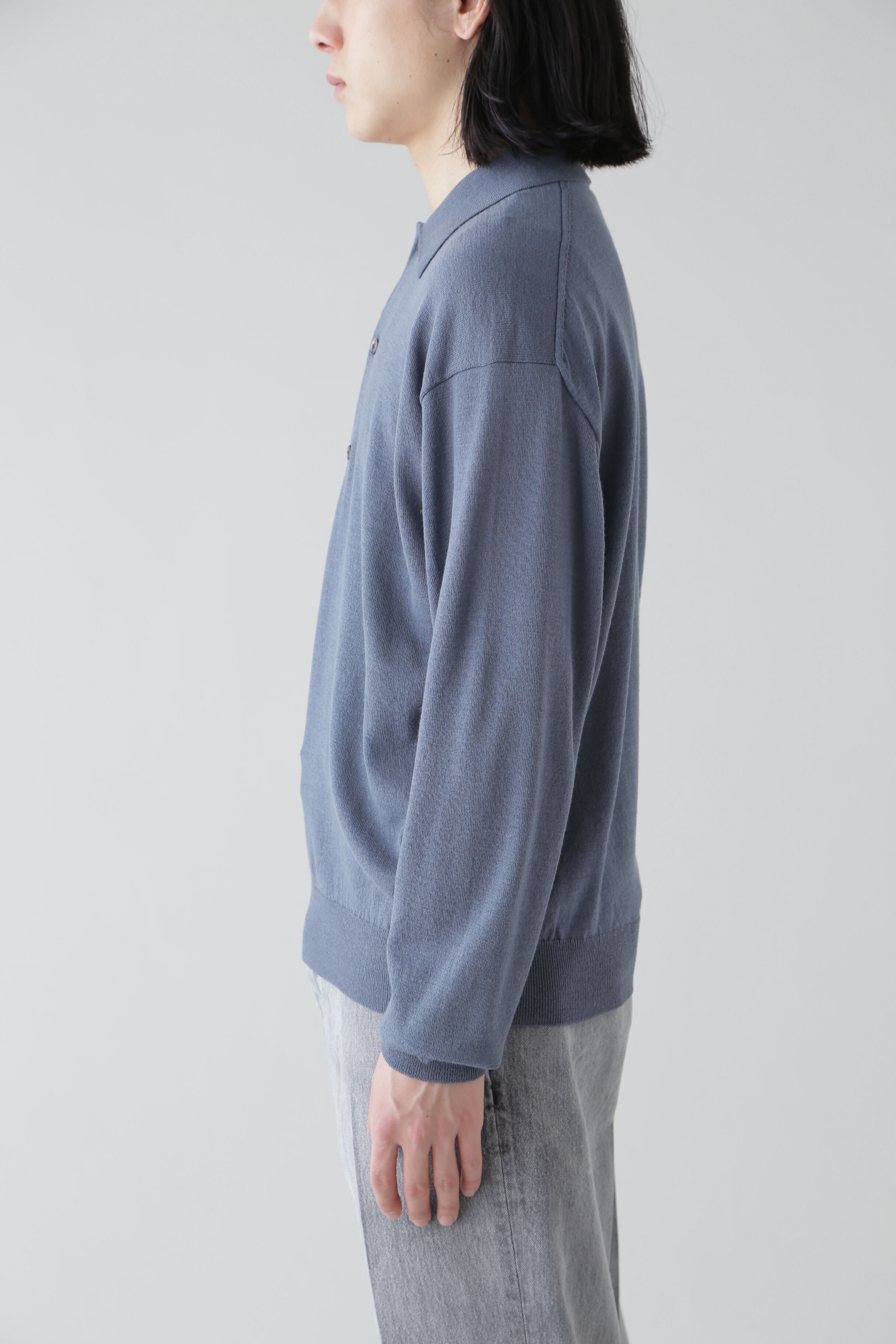 YLEVE 「YLEVE / HIGH TWIST FINE WOOL KN POLO」|ニット・セーター|