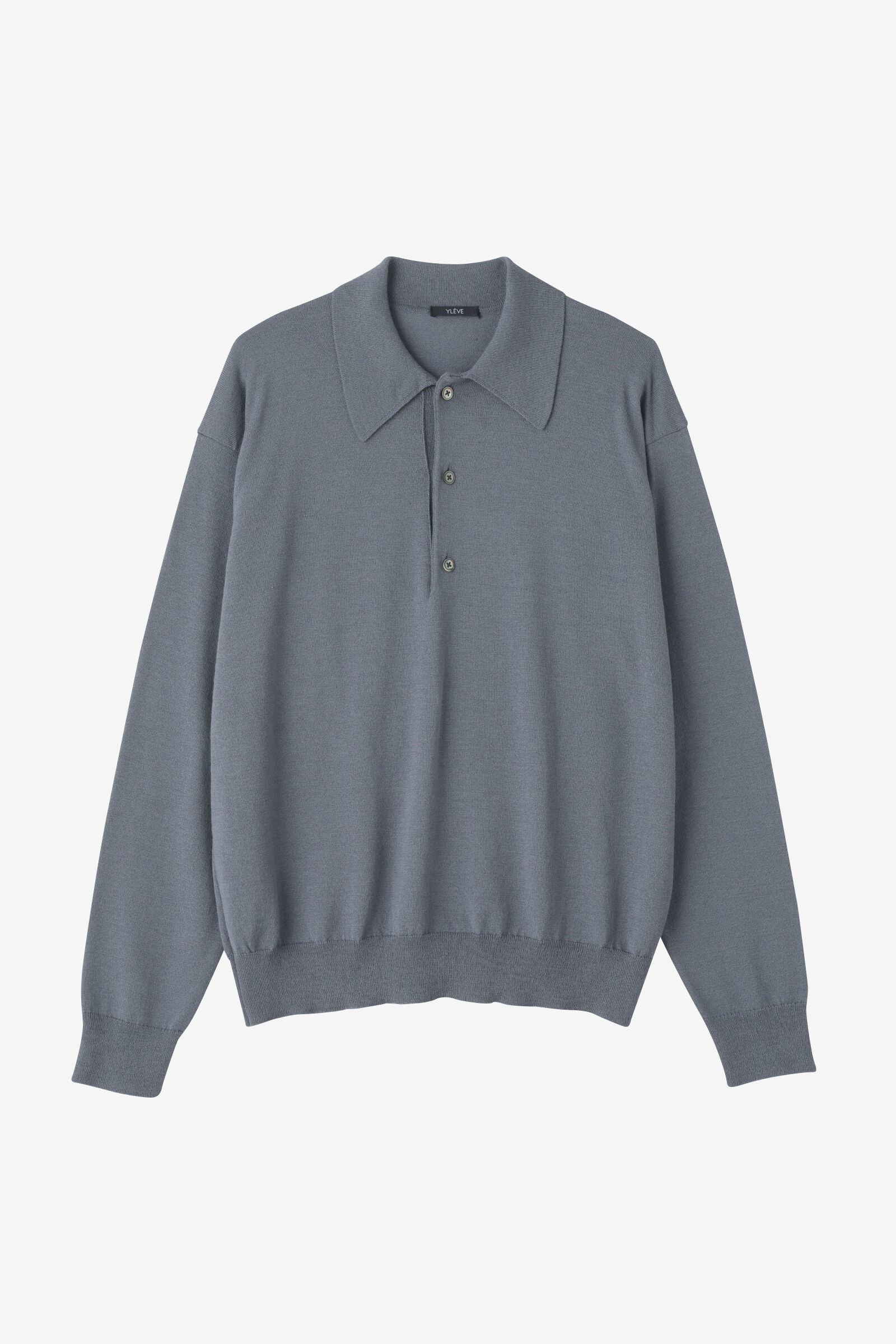 YLEVE 「YLEVE / HIGH TWIST FINE WOOL KN POLO」|ニット・セーター|