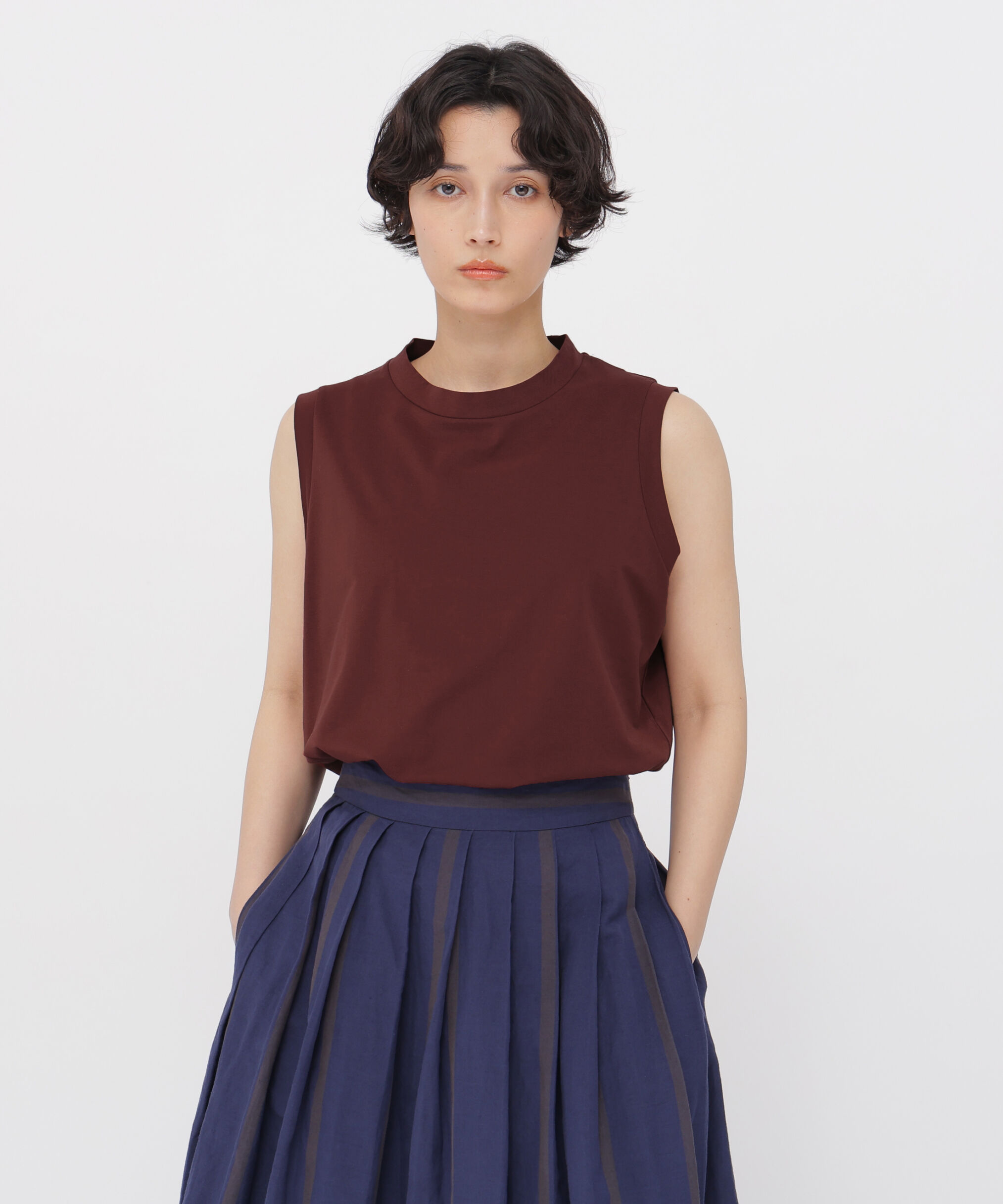  「HIGHDENCE PIQUE JERSEY TOP」|Tシャツ・カットソー|RED