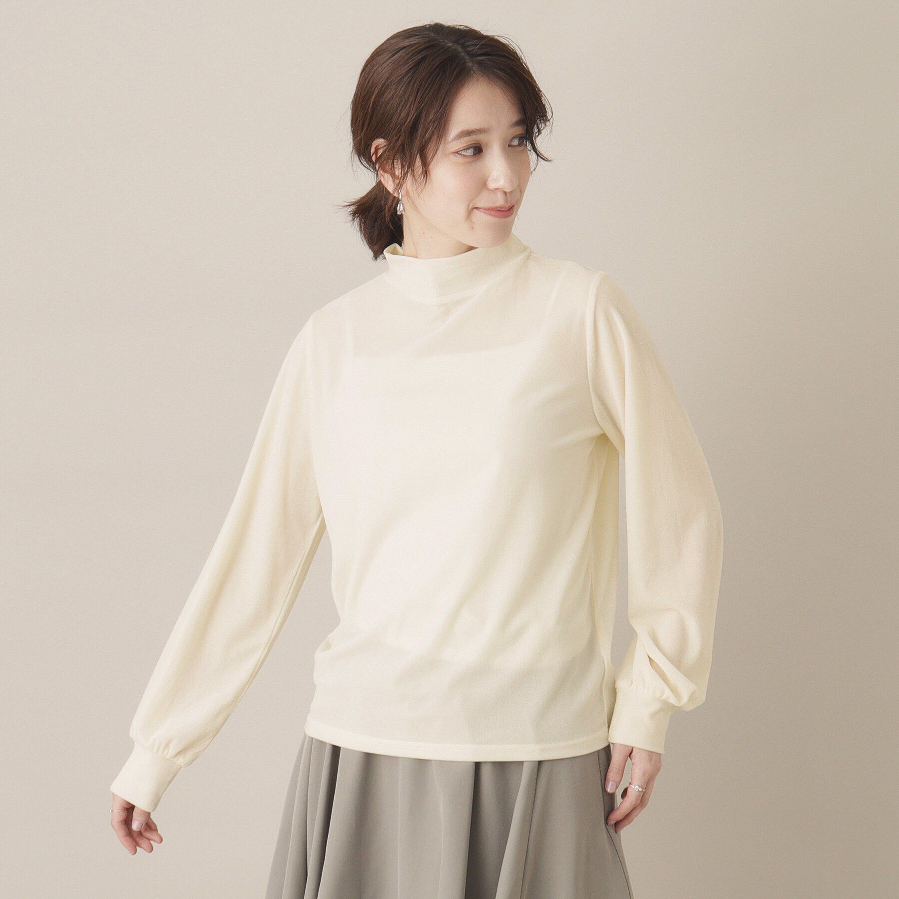 ITS&rsquo;DEMO「【洗濯機OK】ベロアプルオーバー」|Tシャツ・カットソー|