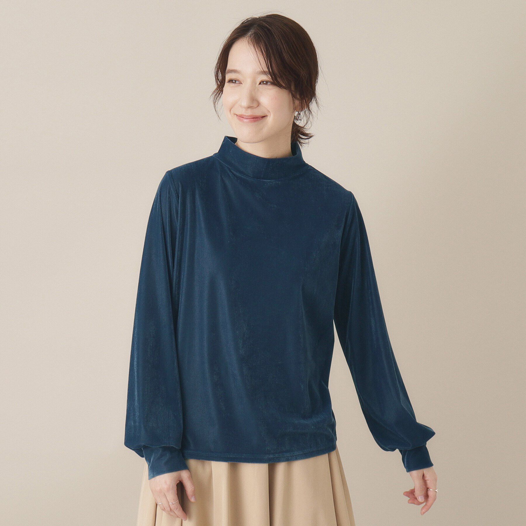 ITS&rsquo;DEMO「【洗濯機OK】ベロアプルオーバー」|Tシャツ・カットソー|