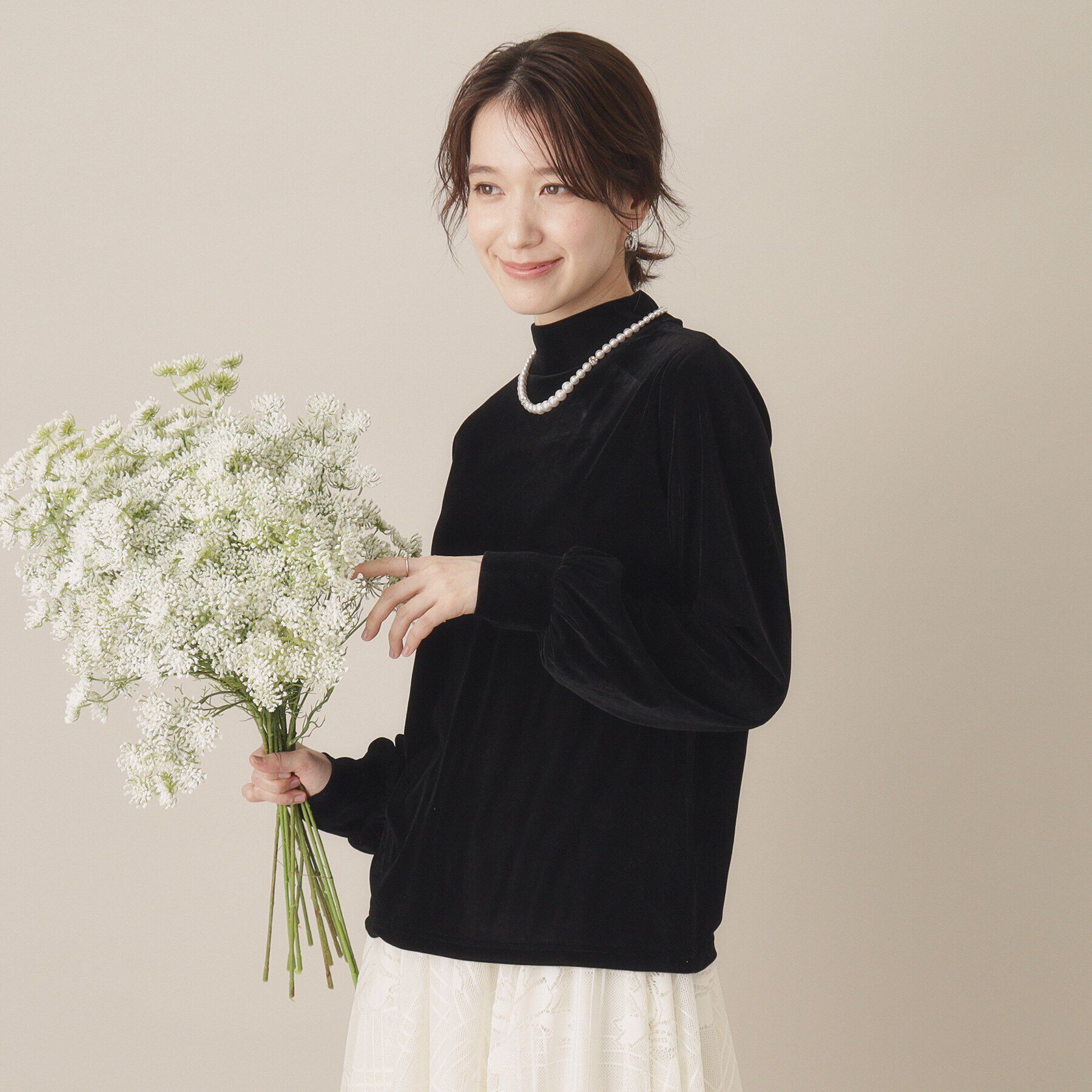 ITS&rsquo;DEMO「【洗濯機OK】ベロアプルオーバー」|Tシャツ・カットソー|