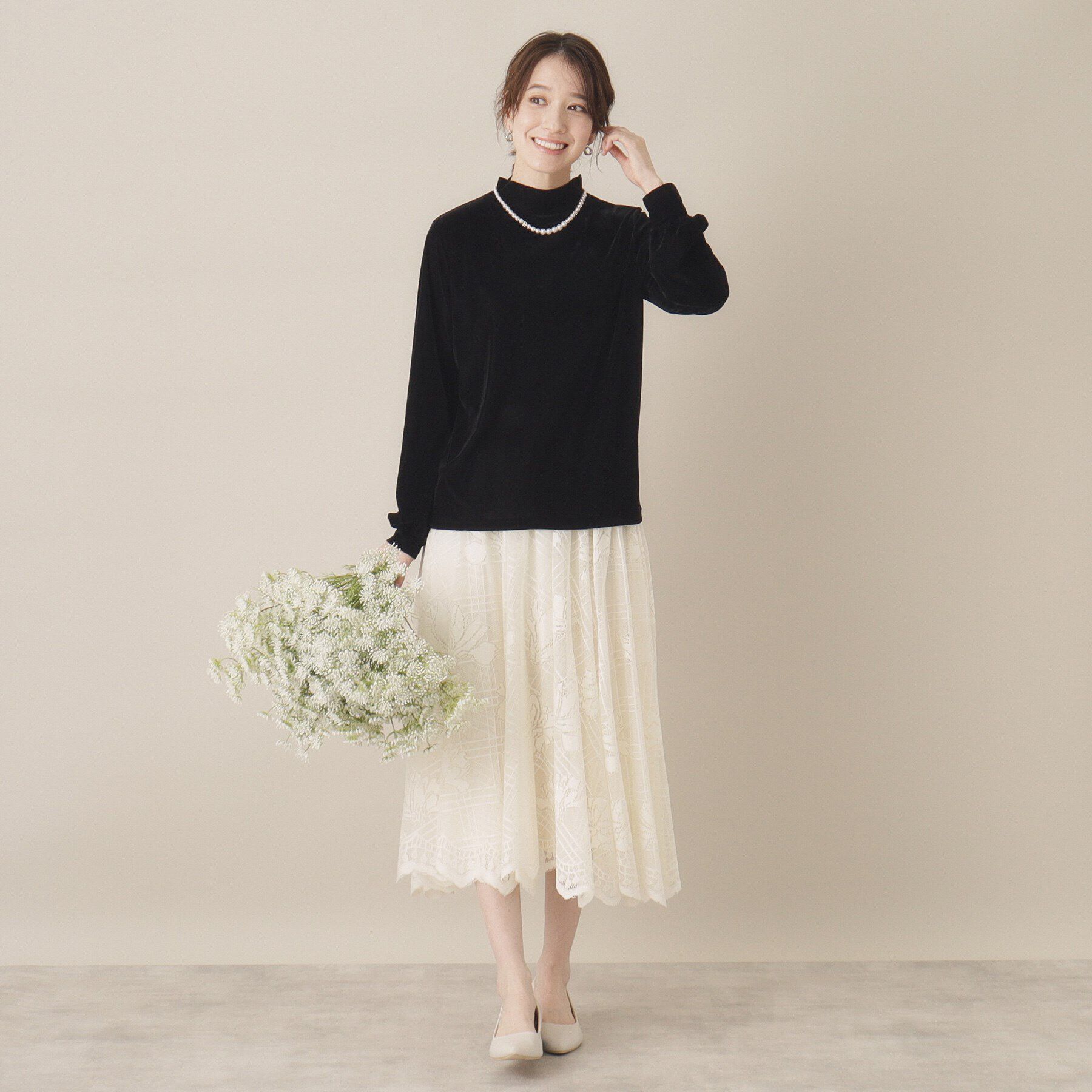 ITS&rsquo;DEMO「【洗濯機OK】ベロアプルオーバー」|Tシャツ・カットソー|