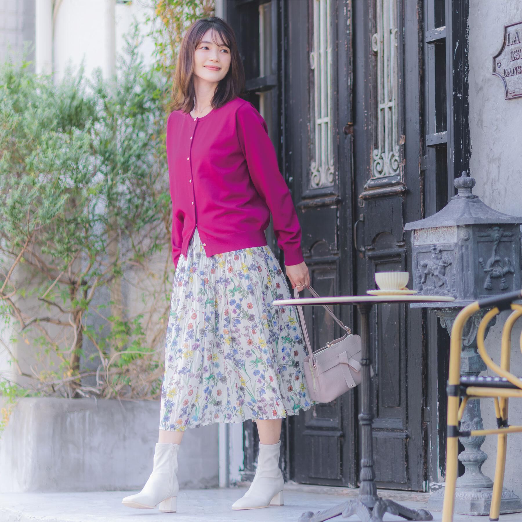 ITS&rsquo;DEMO「【縮みに強い／洗濯機OK】クルーニットカーディガン」|カーディガン|