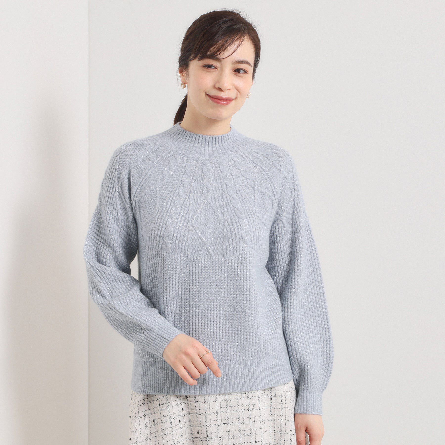 ITS&rsquo;DEMO「【手洗い可】求心ラメニット」|ニット・セーター|