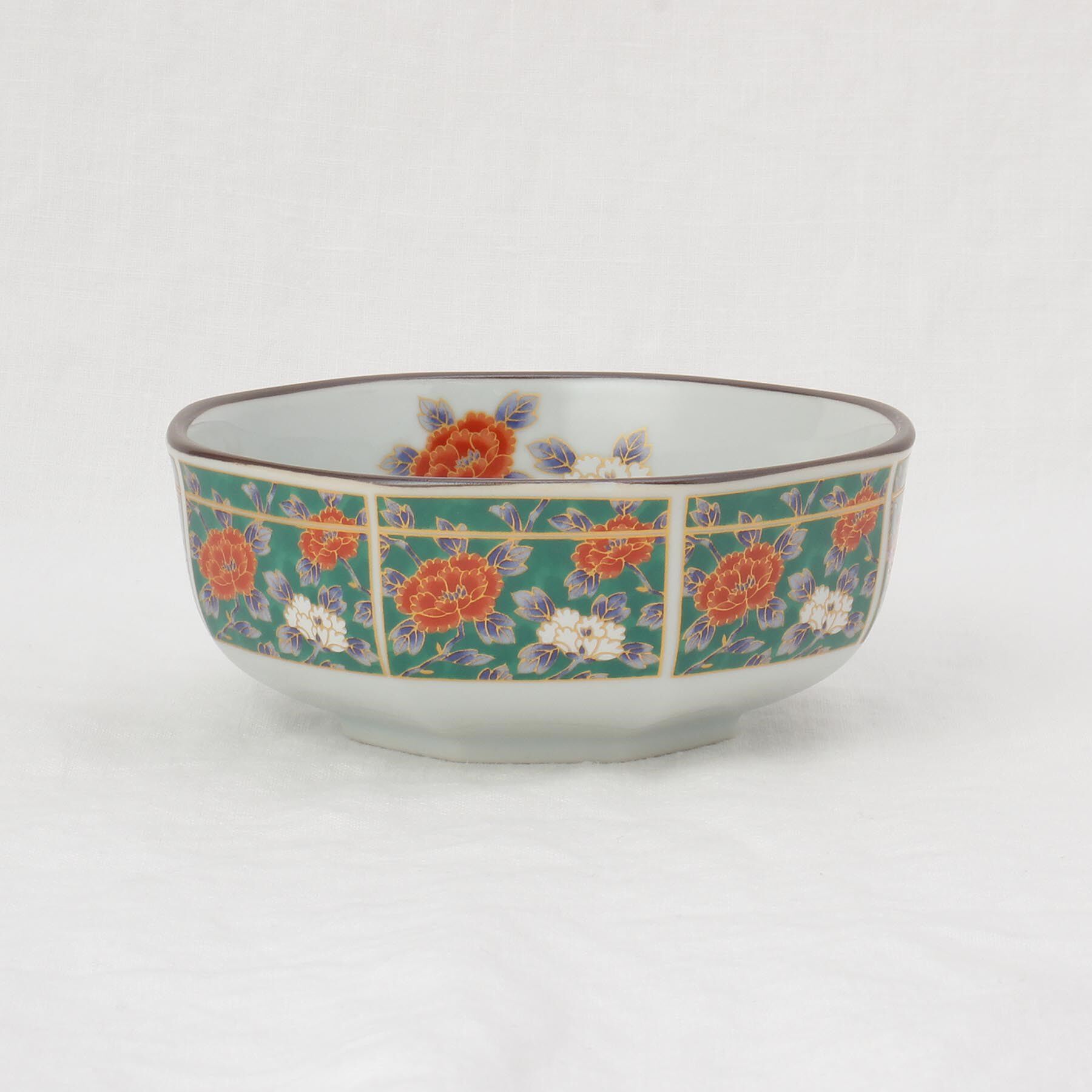 212 KITCHEN STORE「八角中鉢 緑彩牡丹」|食器・キッチングッズ|