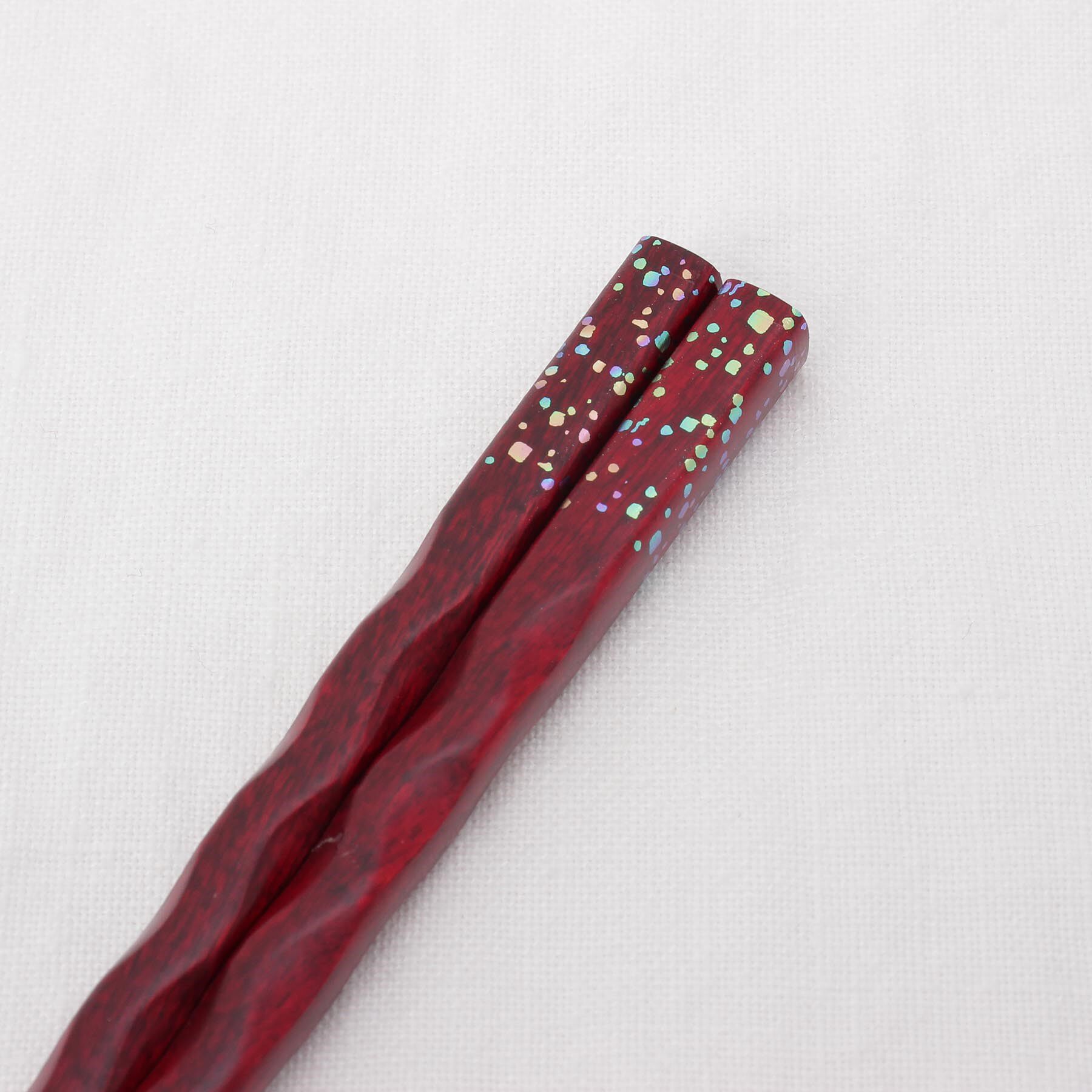 212 KITCHEN STORE「箸 食洗削りしぶき 赤 23.0」|食器・キッチングッズ|