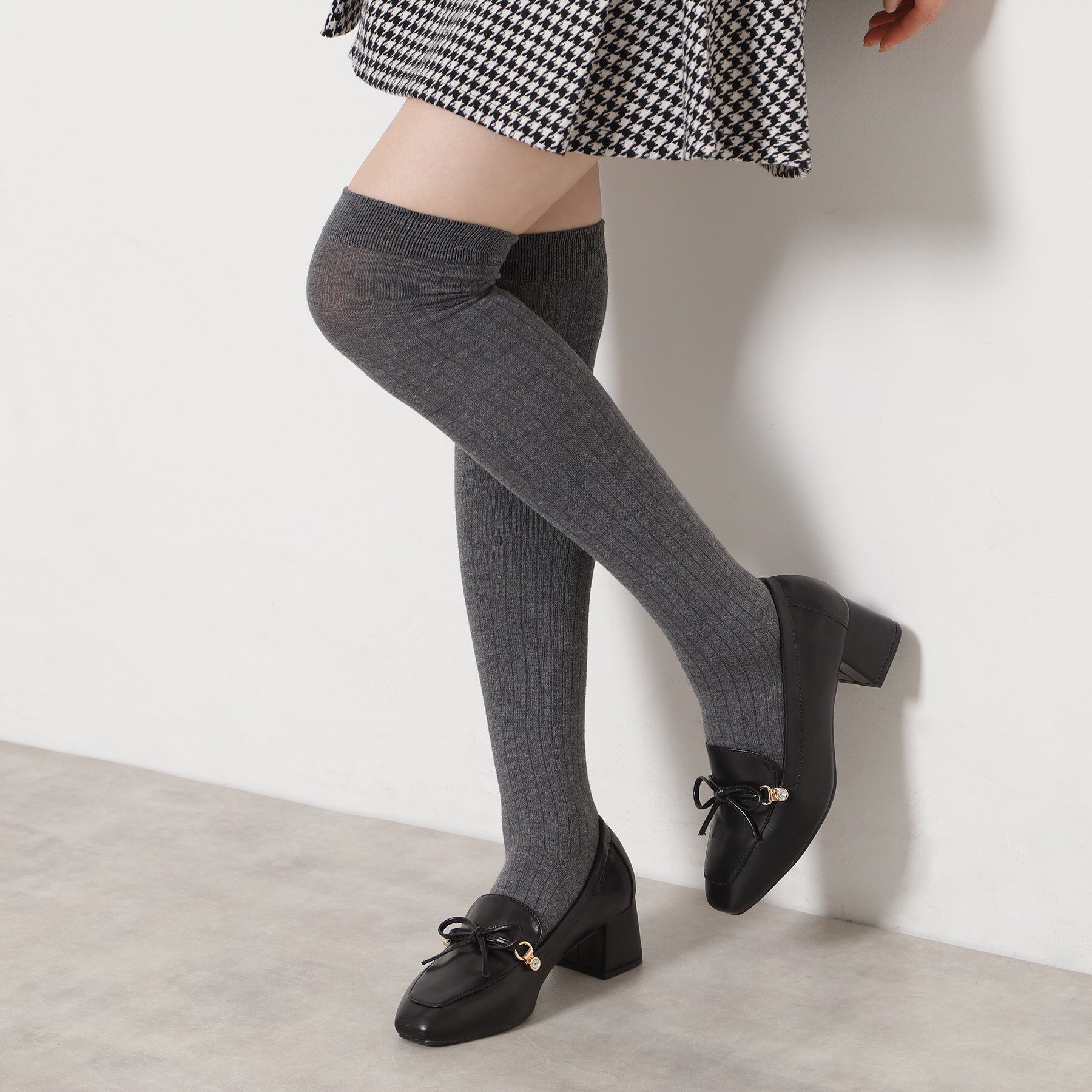 ESPERANZA「ビジュー付リボンローファー」|パンプス|