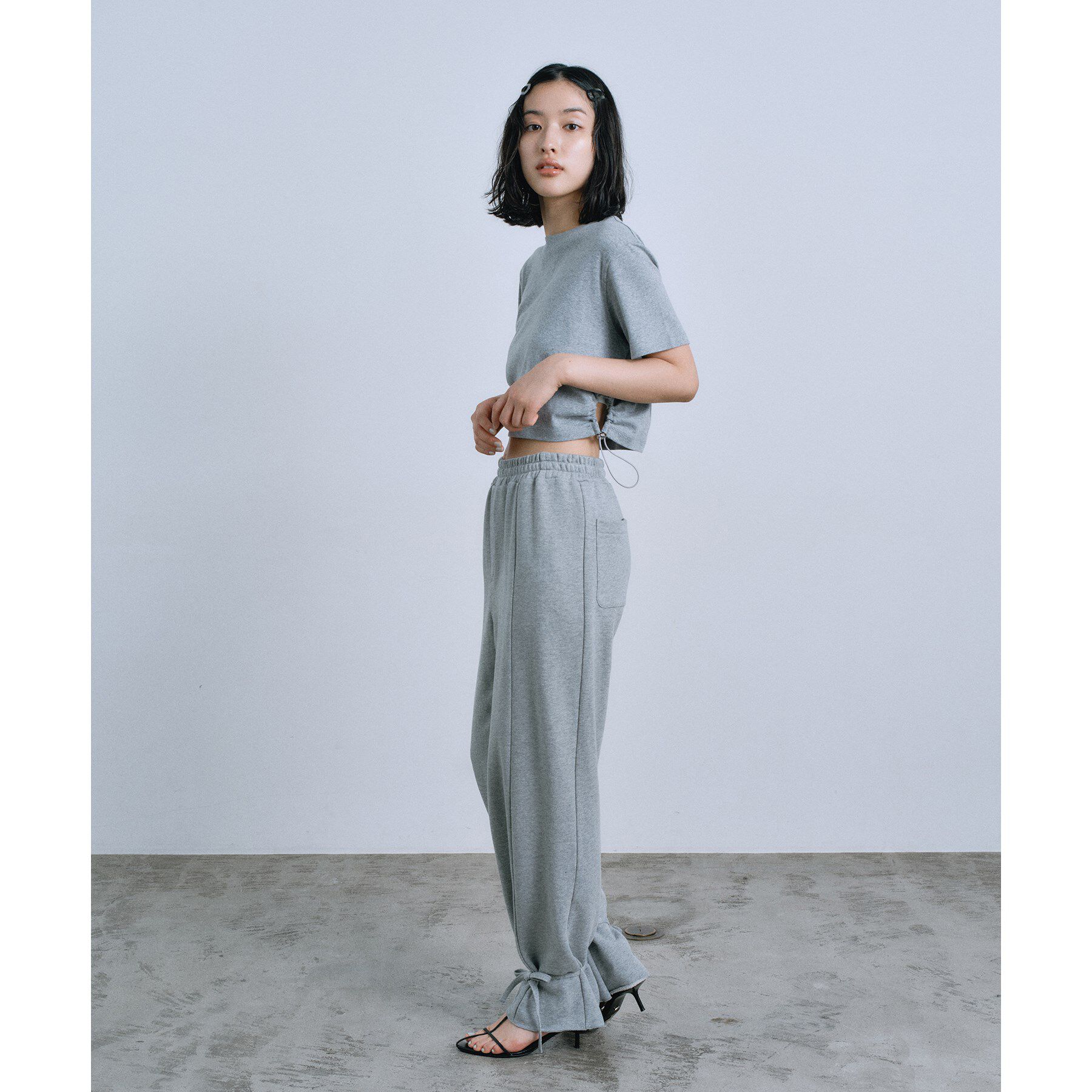 CODE A「drawstring crop tee」|Tシャツ・カットソー|