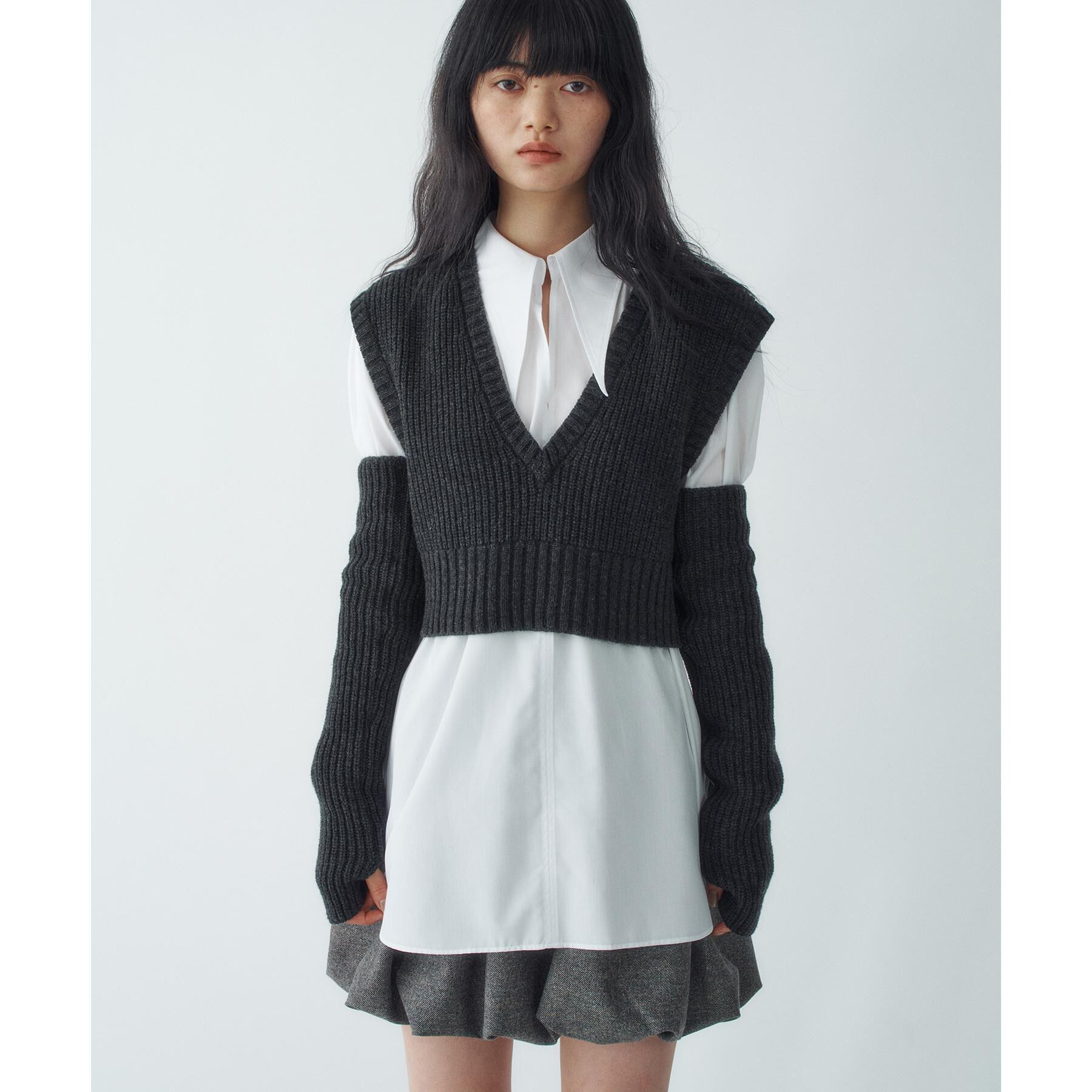 CODE A「【Re】point neck shirt」|シャツ・ブラウス|