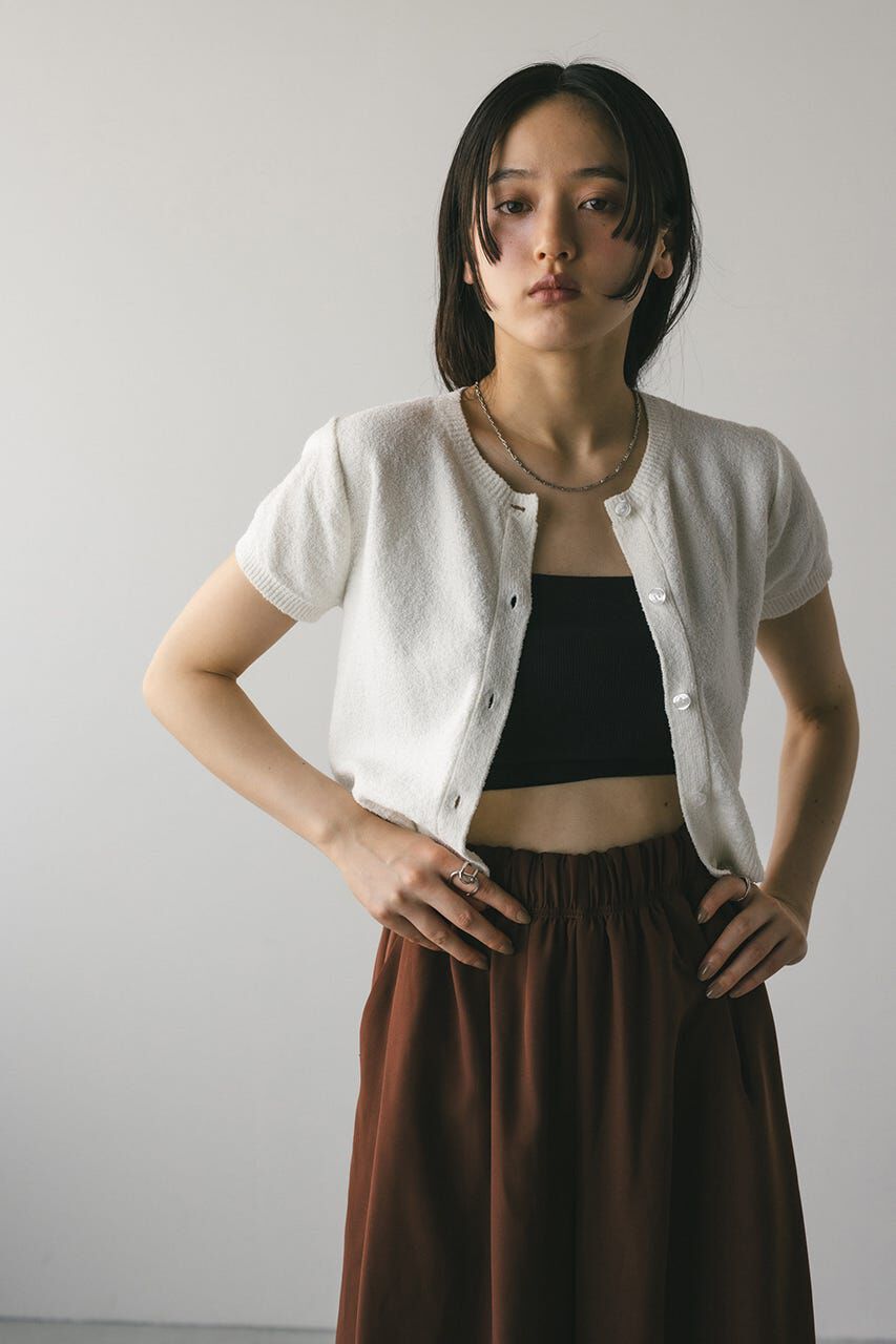 STYLEMIXER「2WAYパイルニットコンパクトトップ」|ニット・セーター|WHT