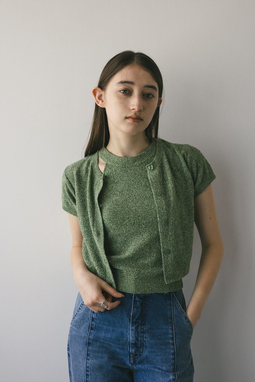 STYLEMIXER「2WAYパイルニットコンパクトトップ」|ニット・セーター|