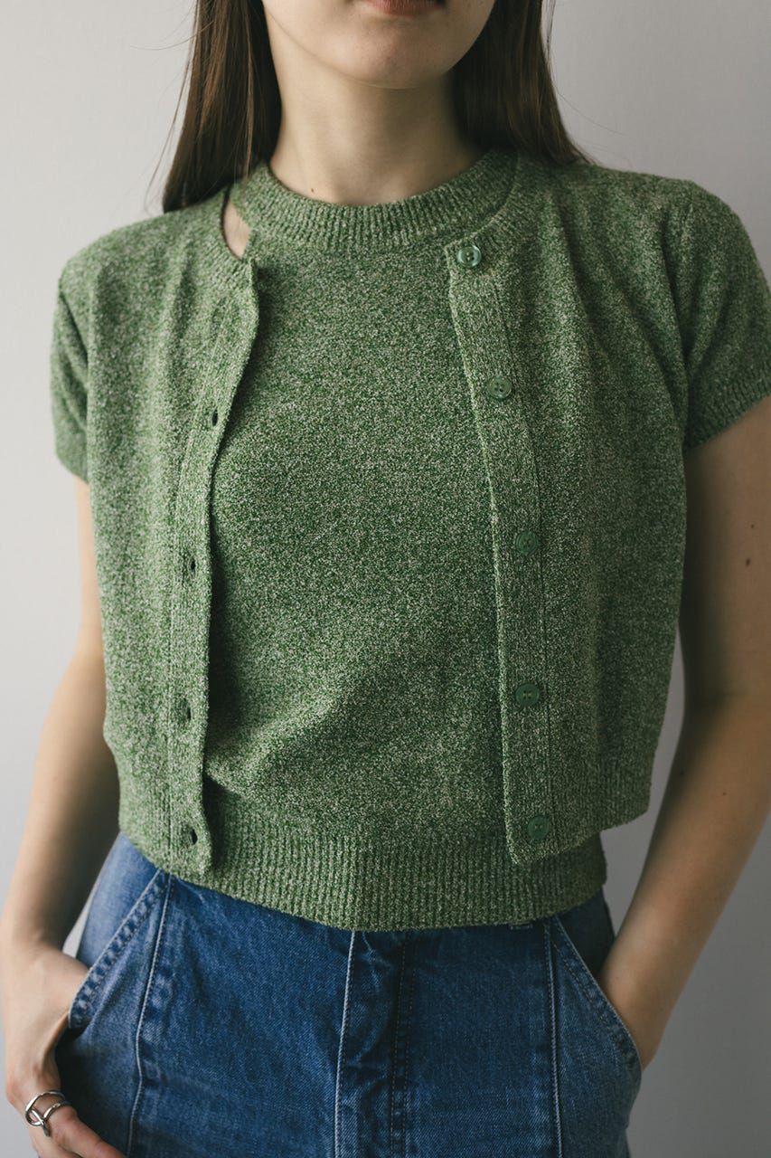 STYLEMIXER「2WAYパイルニットコンパクトトップ」|ニット・セーター|