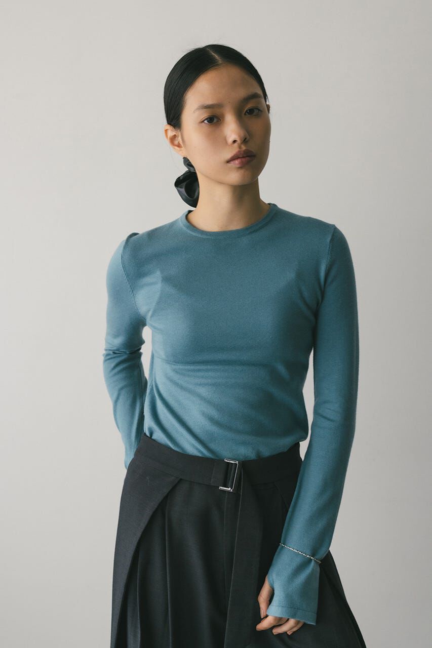 STYLEMIXER「フィンガーホールクルーネックニット」|ニット・セーター|