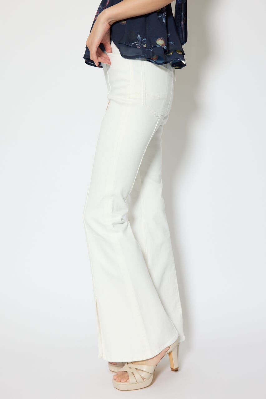 rienda「レースアップハイウエストデニムパンツ」|デニム|