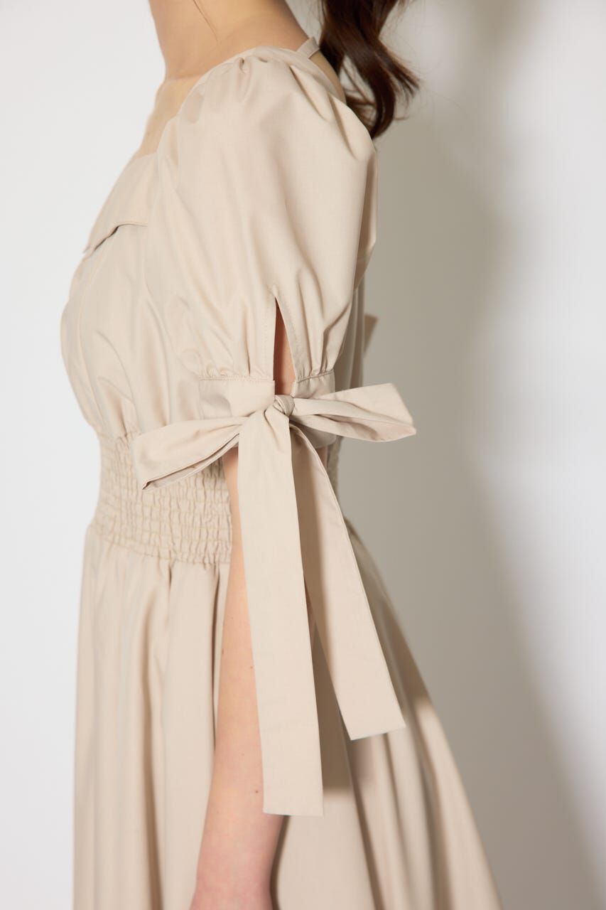 rienda「リボンスリーブフレアワンピース」|ワンピース|