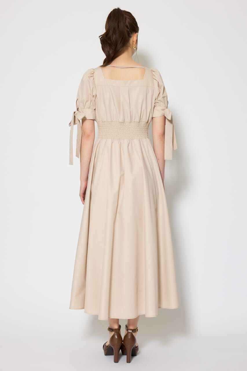 rienda「リボンスリーブフレアワンピース」|ワンピース|