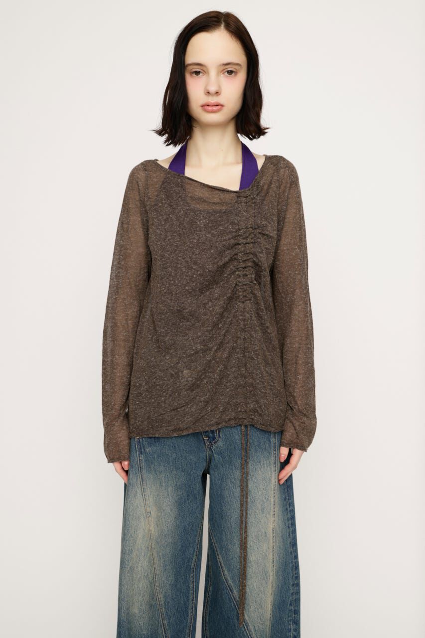 SLY「SHEER KNIT トップス」|ニット・セーター|