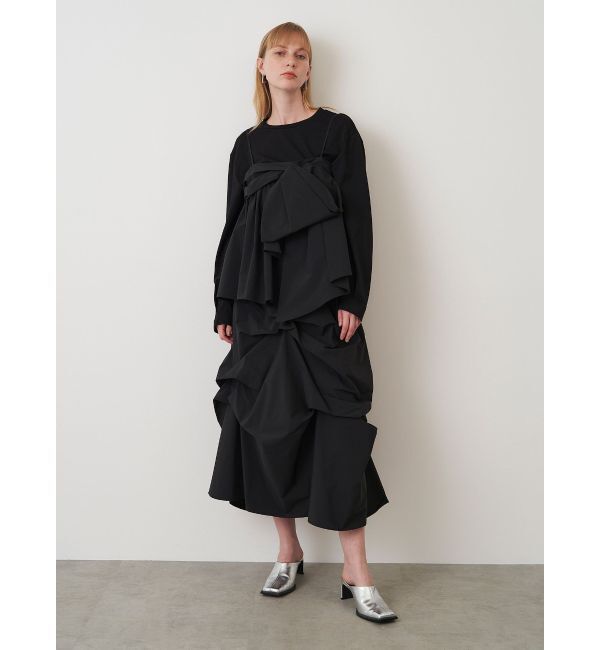 ELENDEEK「TUCK DRAPE TAFFETA SK」|スカート|