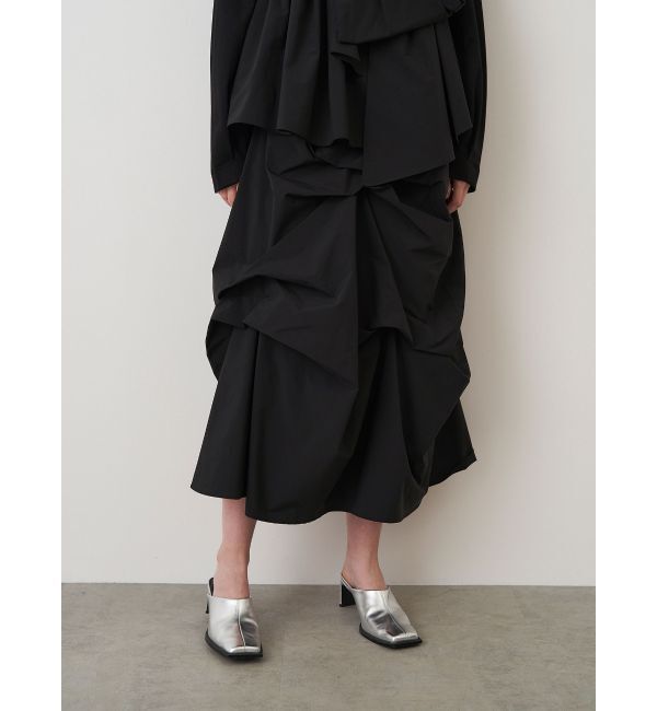 ELENDEEK「TUCK DRAPE TAFFETA SK」|スカート|