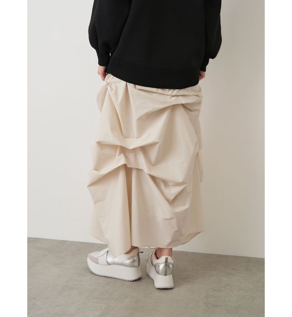 ELENDEEK「TUCK DRAPE TAFFETA SK」|スカート|