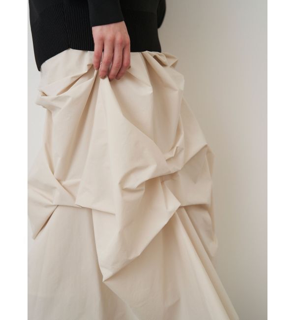 ELENDEEK「TUCK DRAPE TAFFETA SK」|スカート|