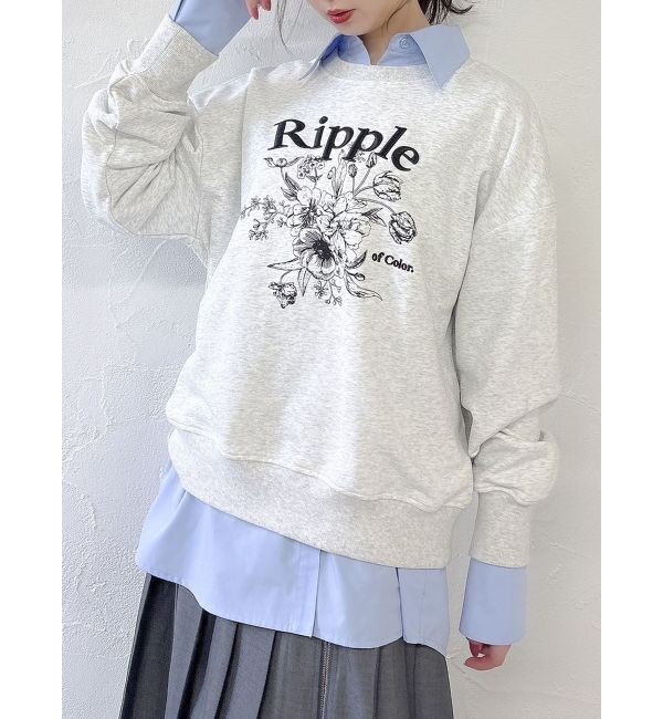 dazzlin「マルチレイヤードシャツ」|シャツ・ブラウス|ブルー