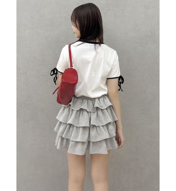 dazzlin「リボンスリーブロゴTシャツ」|Tシャツ・カットソー|