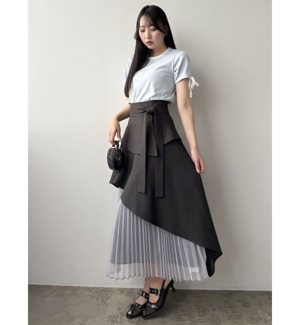 dazzlin「リボンスリーブロゴTシャツ」|Tシャツ・カットソー|